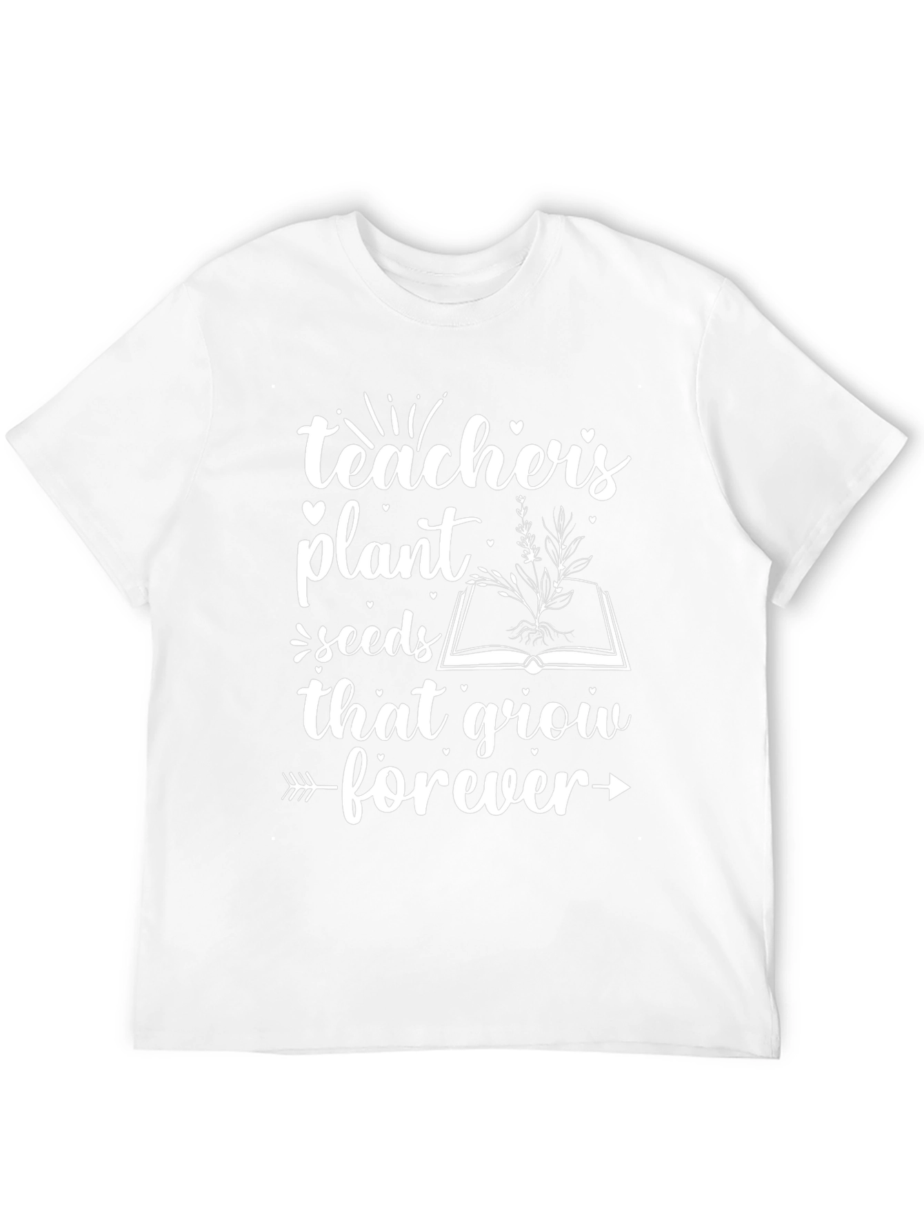 Teacher Plant Seeds Forever Black T-Shirt - 12
