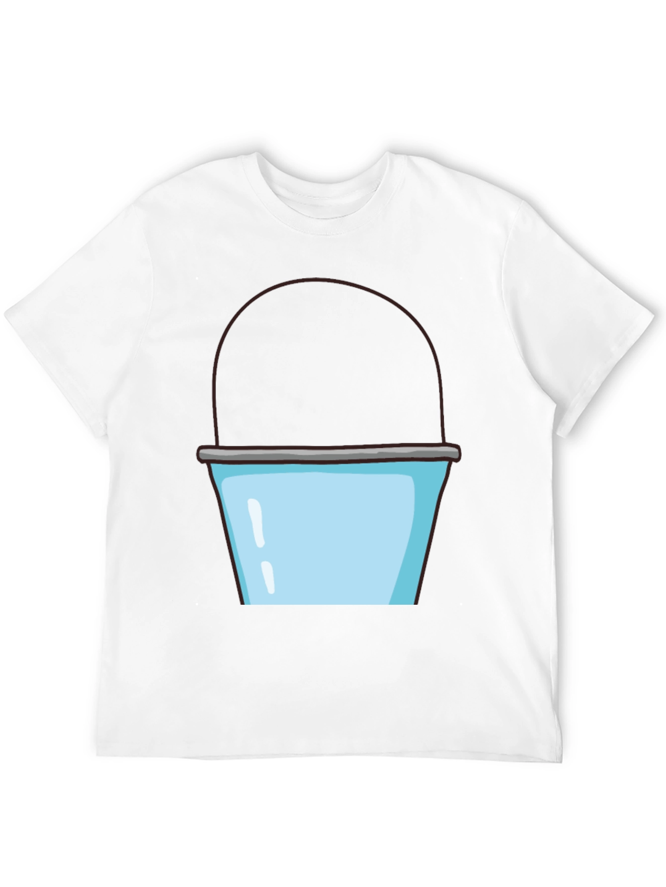 Black Bucket Graphic T-Shirt - Fun Novelty Tee view 12