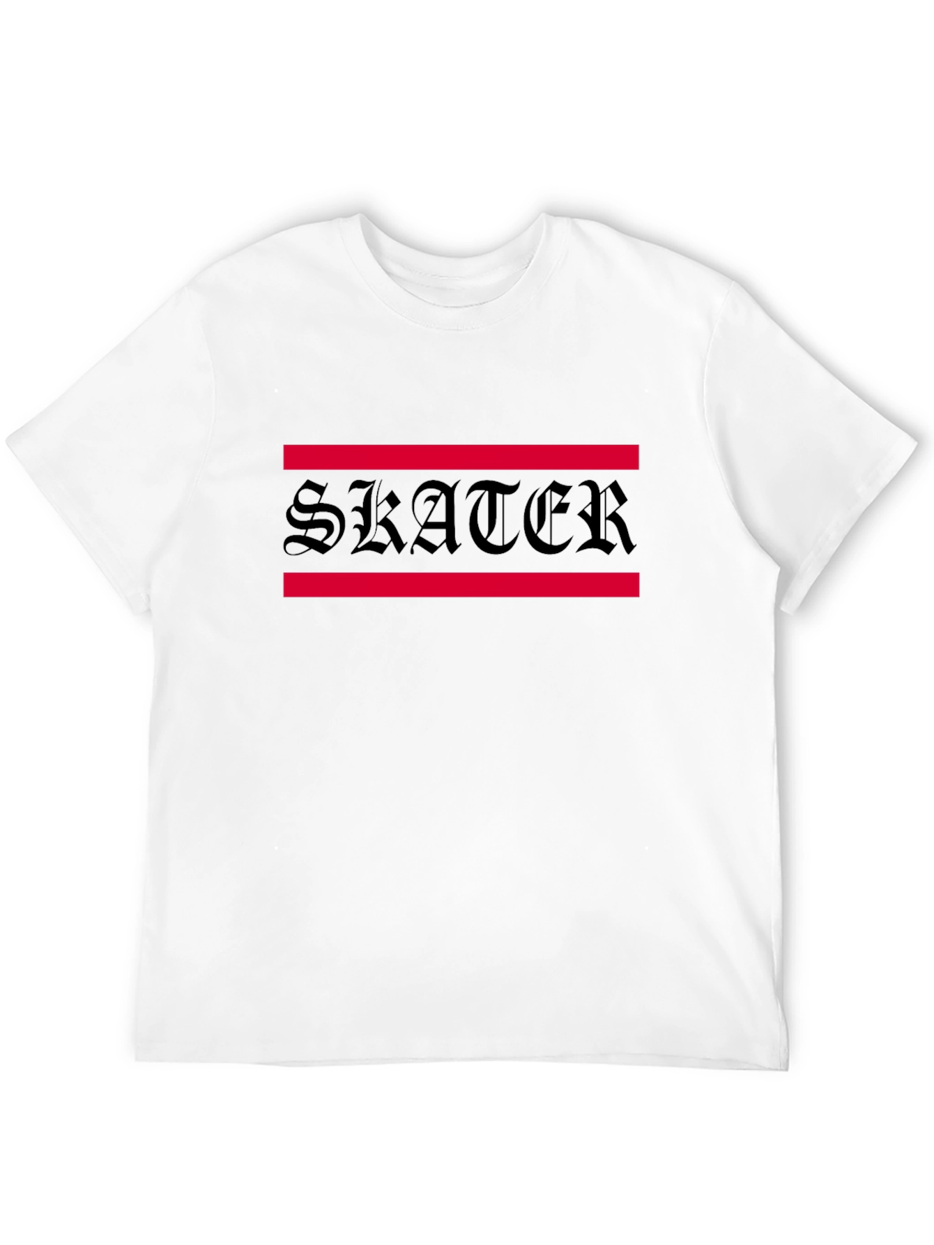 Black Skater Graphic Tee - Black Cotton Blend view 12