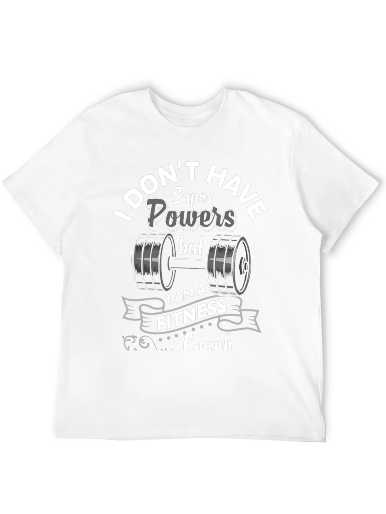 Black Fitness Coach T-Shirt - Super Powers Alternative view 12