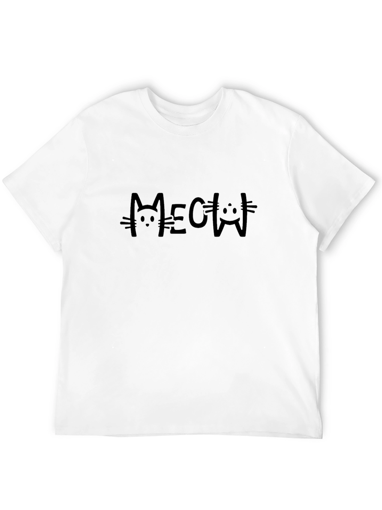 Meow Cat T-Shirt - Cool Graphic Tee - 12