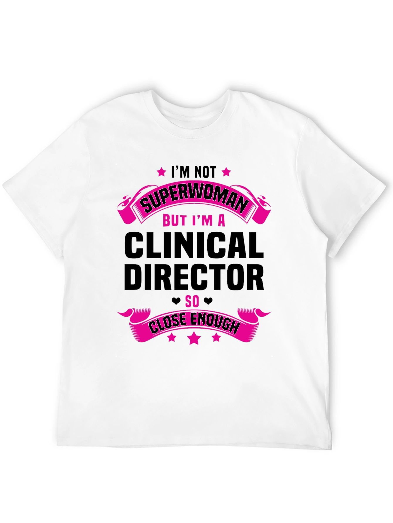 Black Clinical Director Superwoman Funny T-Shirt view 12