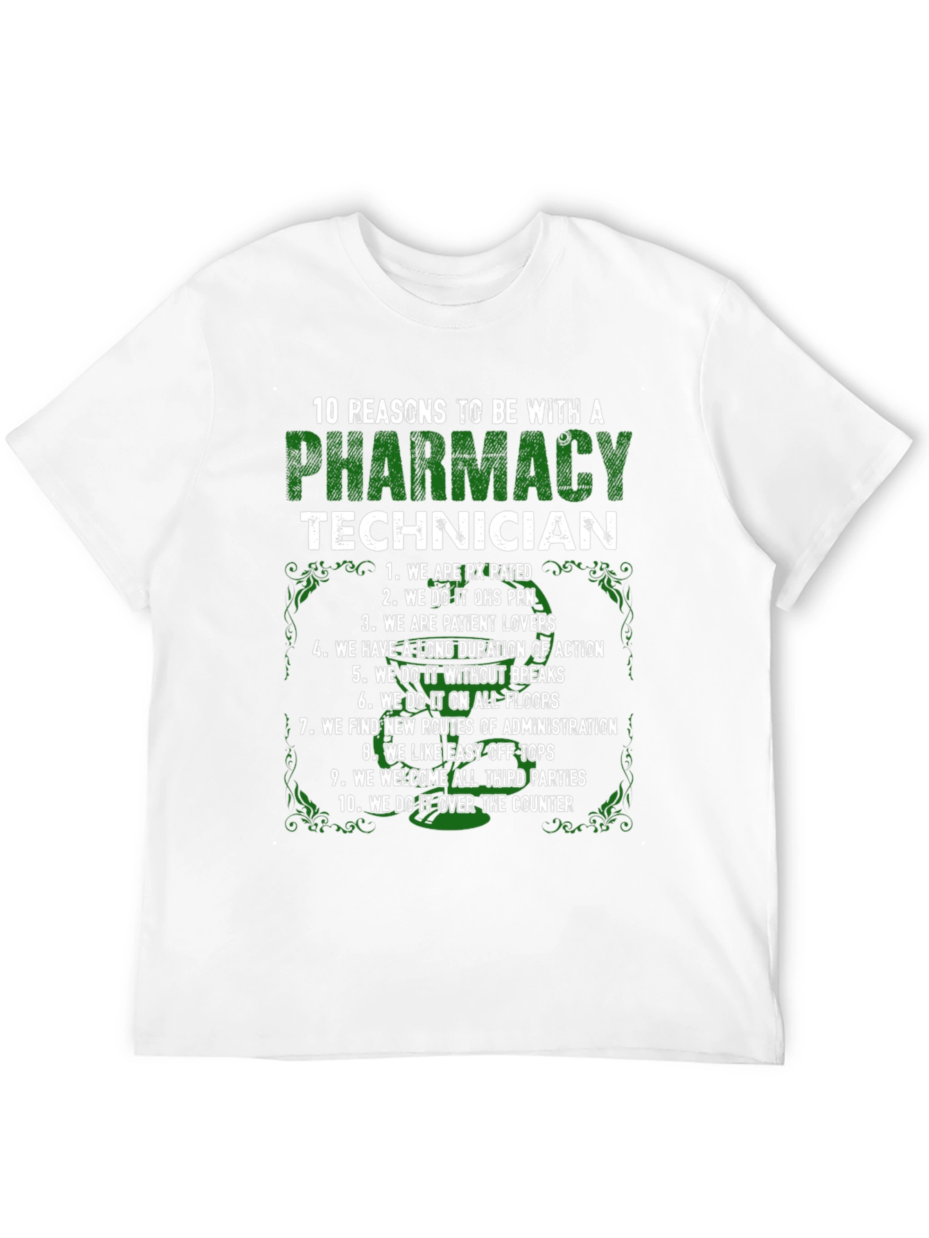 Black Pharmacy Technician - 10 Reasons T-Shirt view 12