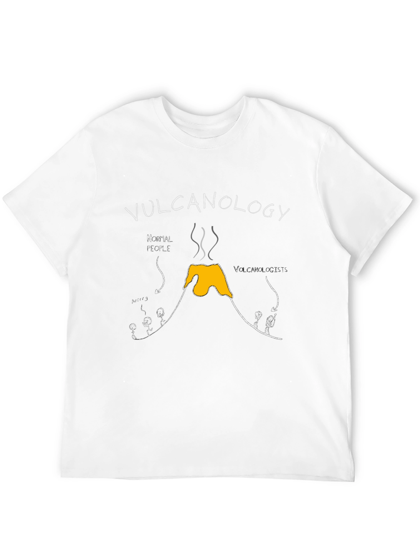Black Vulcanology T-Shirt - Funny Science Tee view 12