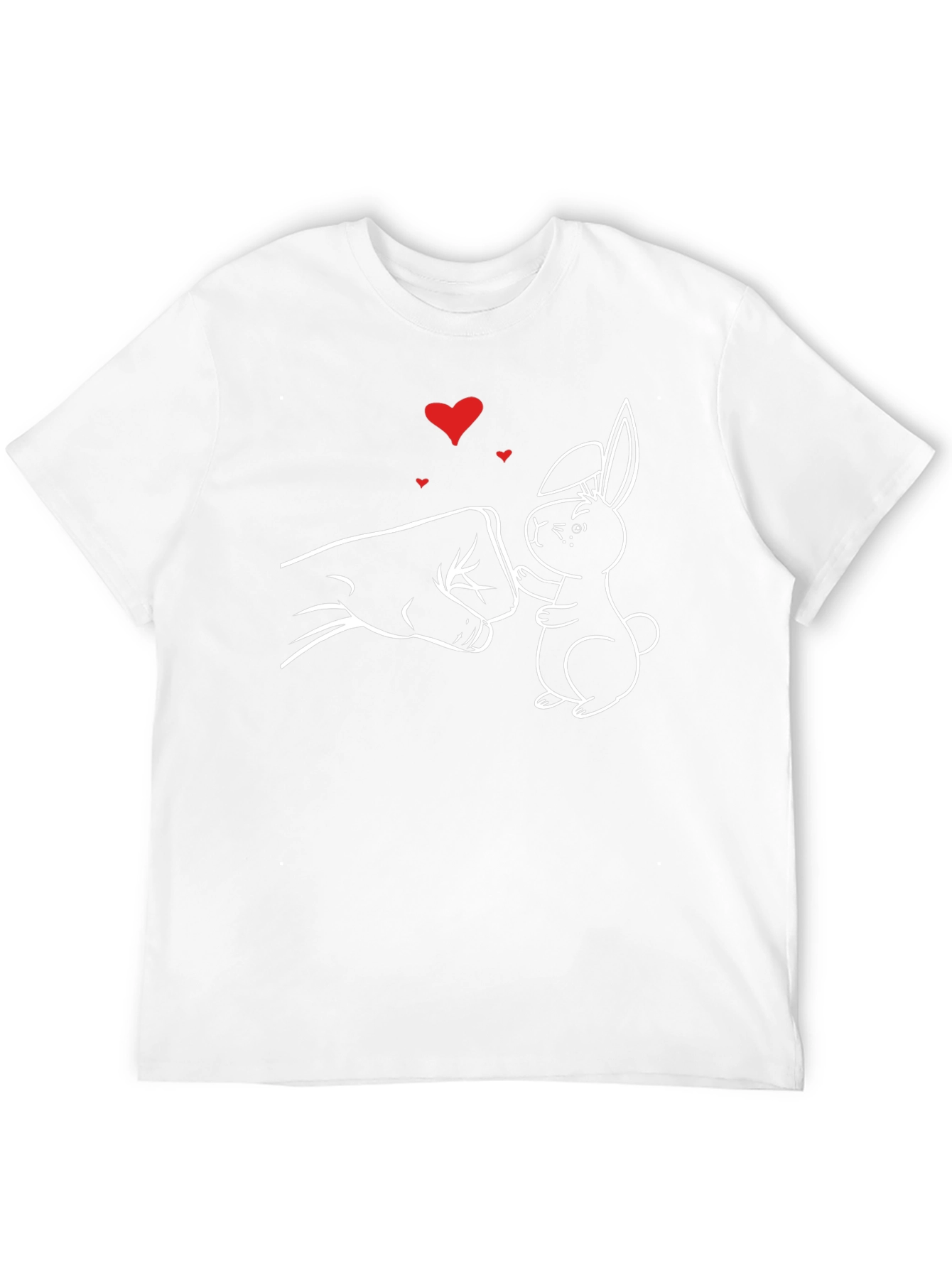 Black Bunny Fist Bump Graphic Tee - Black view 12