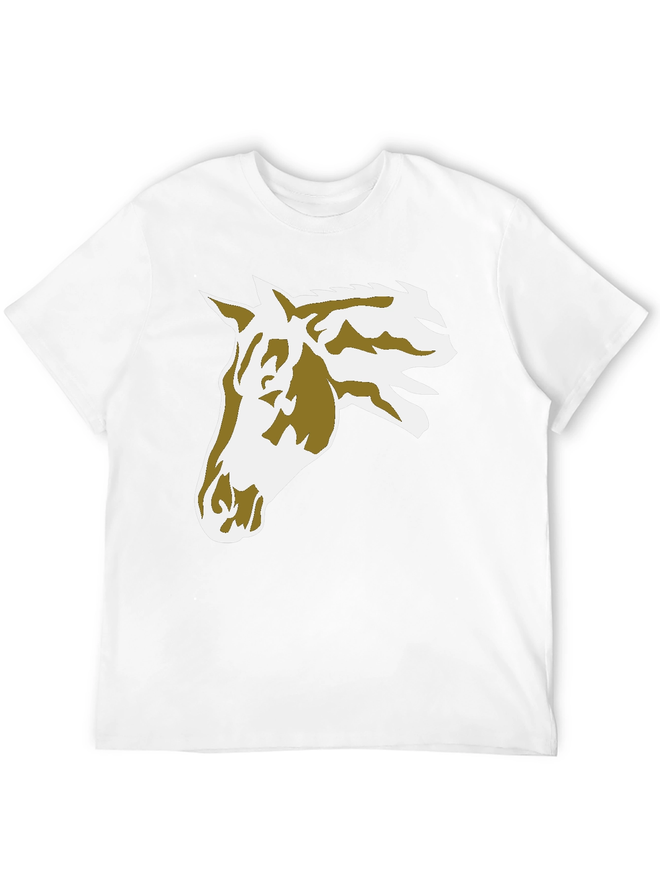 Black Horse Graphic Tee - Black Cotton Blend view 12