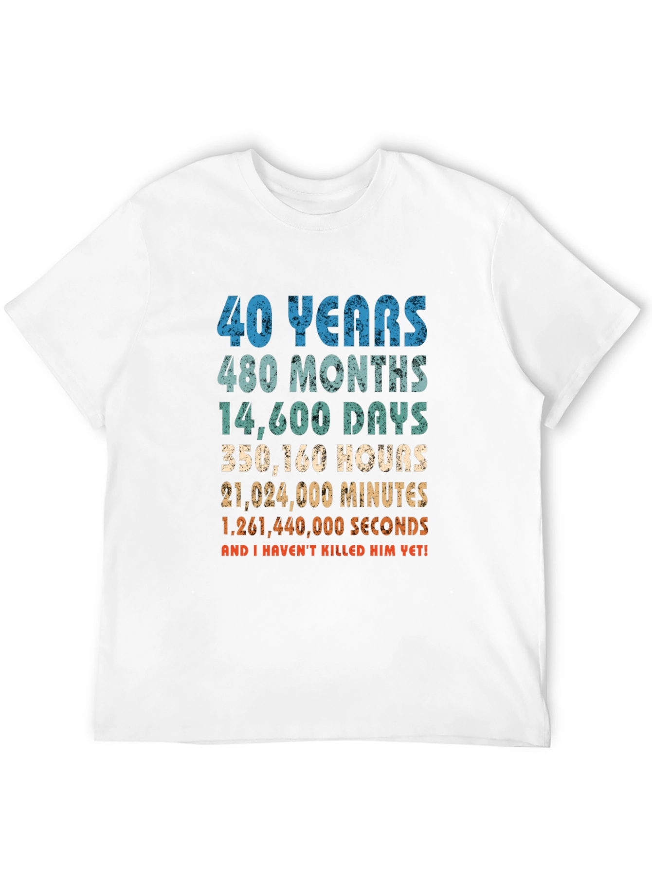 Black Funny 40th Anniversary Husband T-Shirt view 12