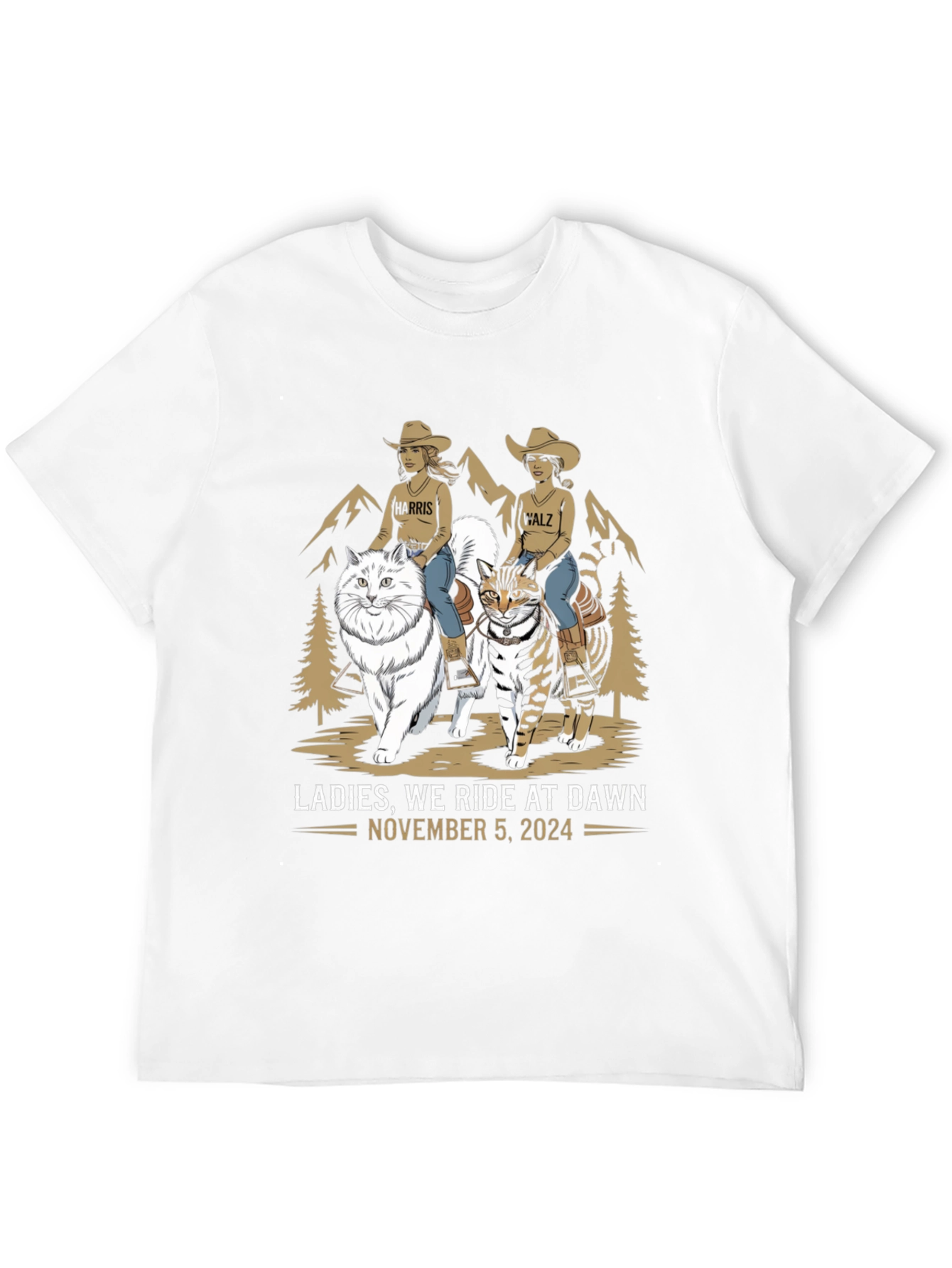 Black Ladies We Ride At Dawn T-Shirt view 12