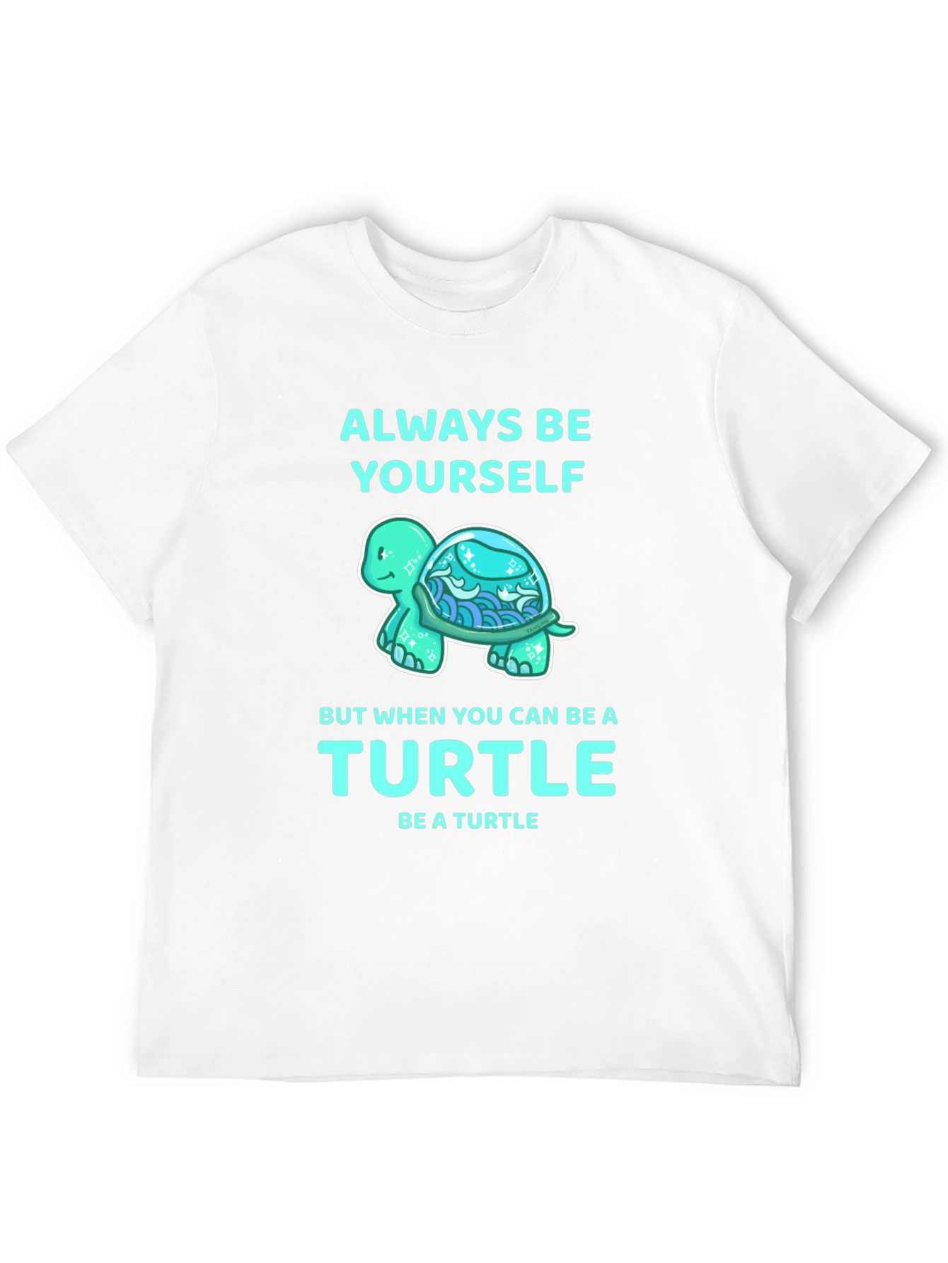 Black Always Be Yourself Turtle Graphic Tee view 12