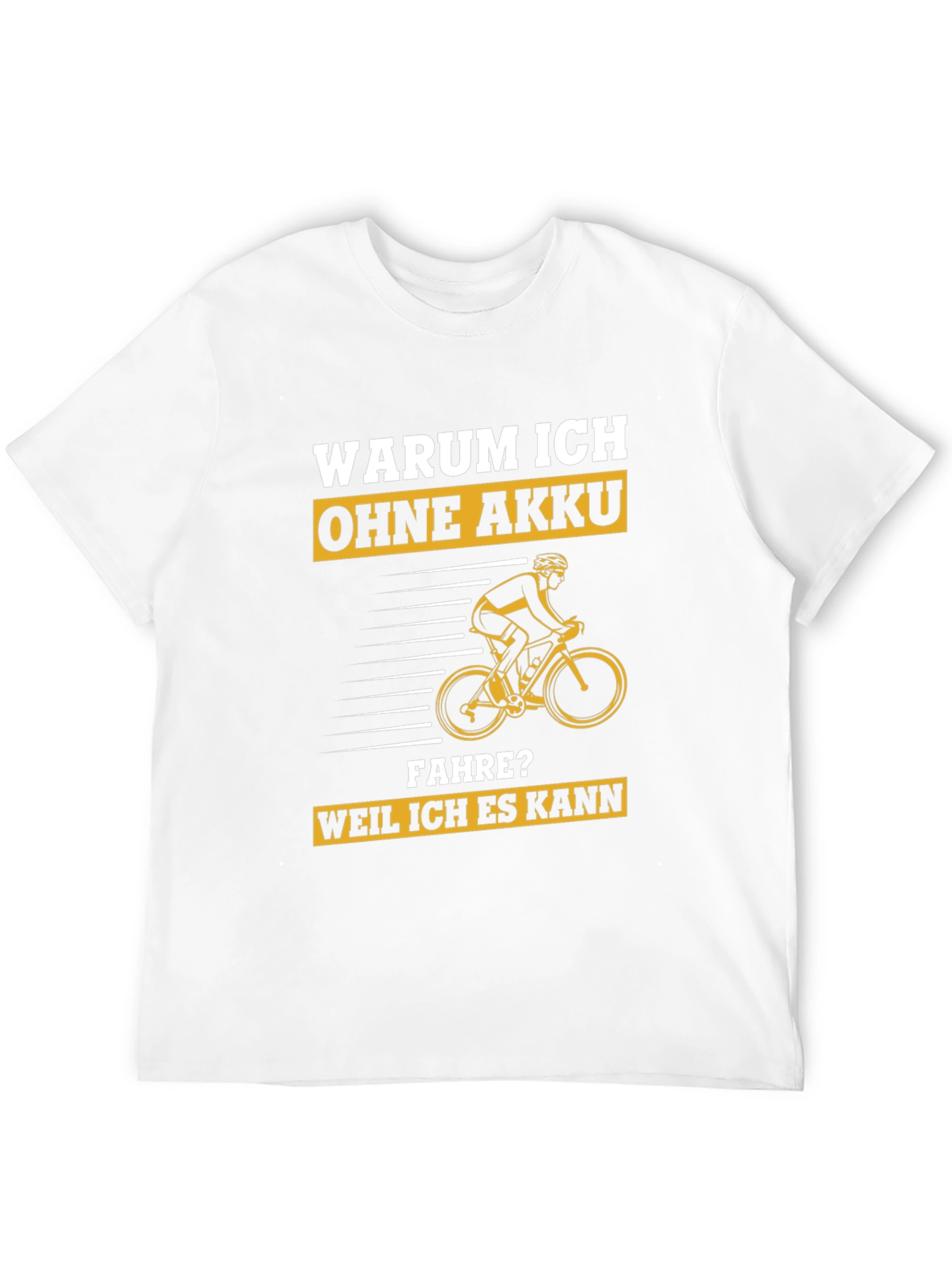 Black Funny Cyclist T-Shirt - Warum Ich Ohne Akku Fahre? view 12