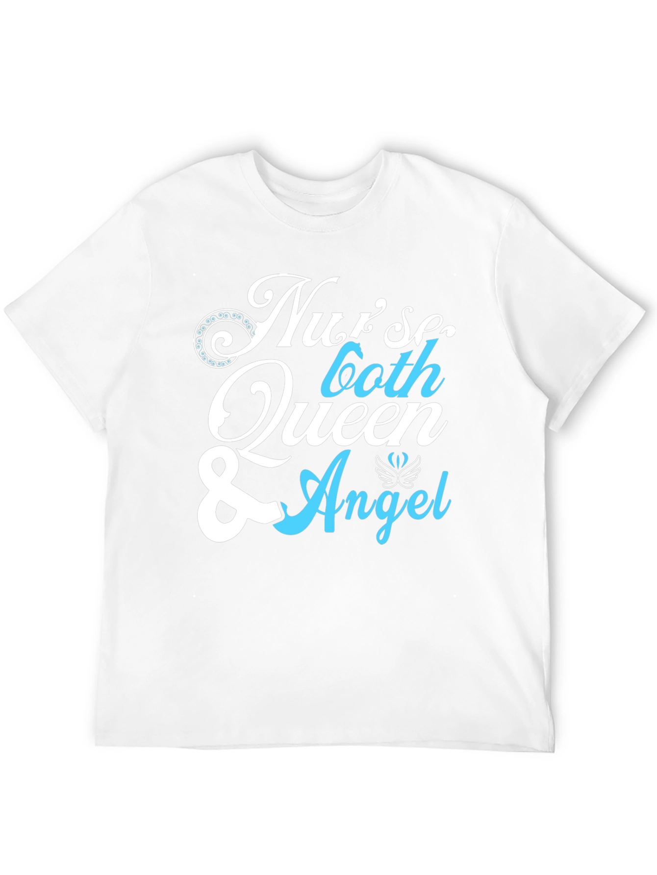 Black Nurse Queen & Angel Graphic T-Shirt - Unisex view 12