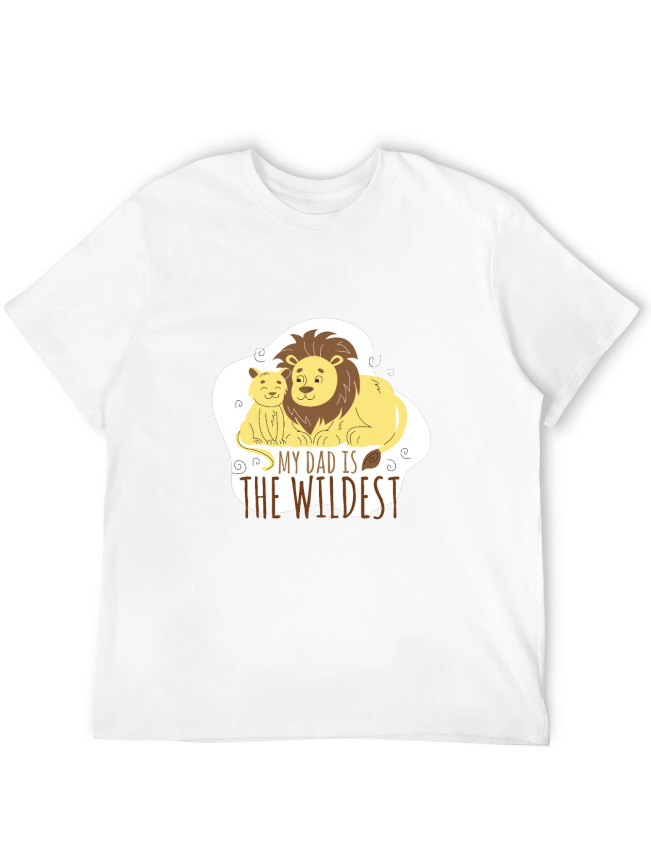 Black Dad & Cub Lion Graphic Tee - The Wildest Dad! view 12