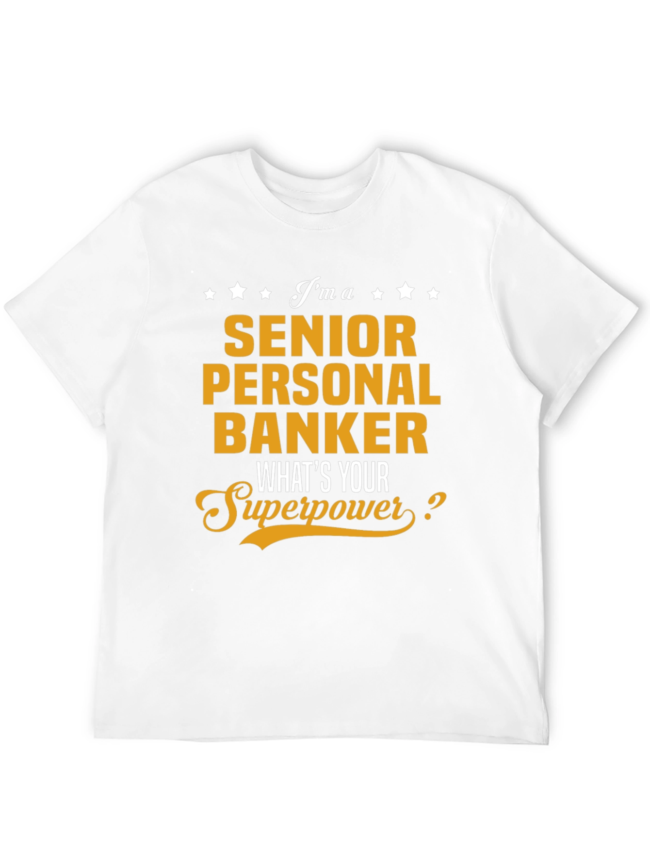 Black Senior Personal Banker T-Shirt - Superpower Tee view 12