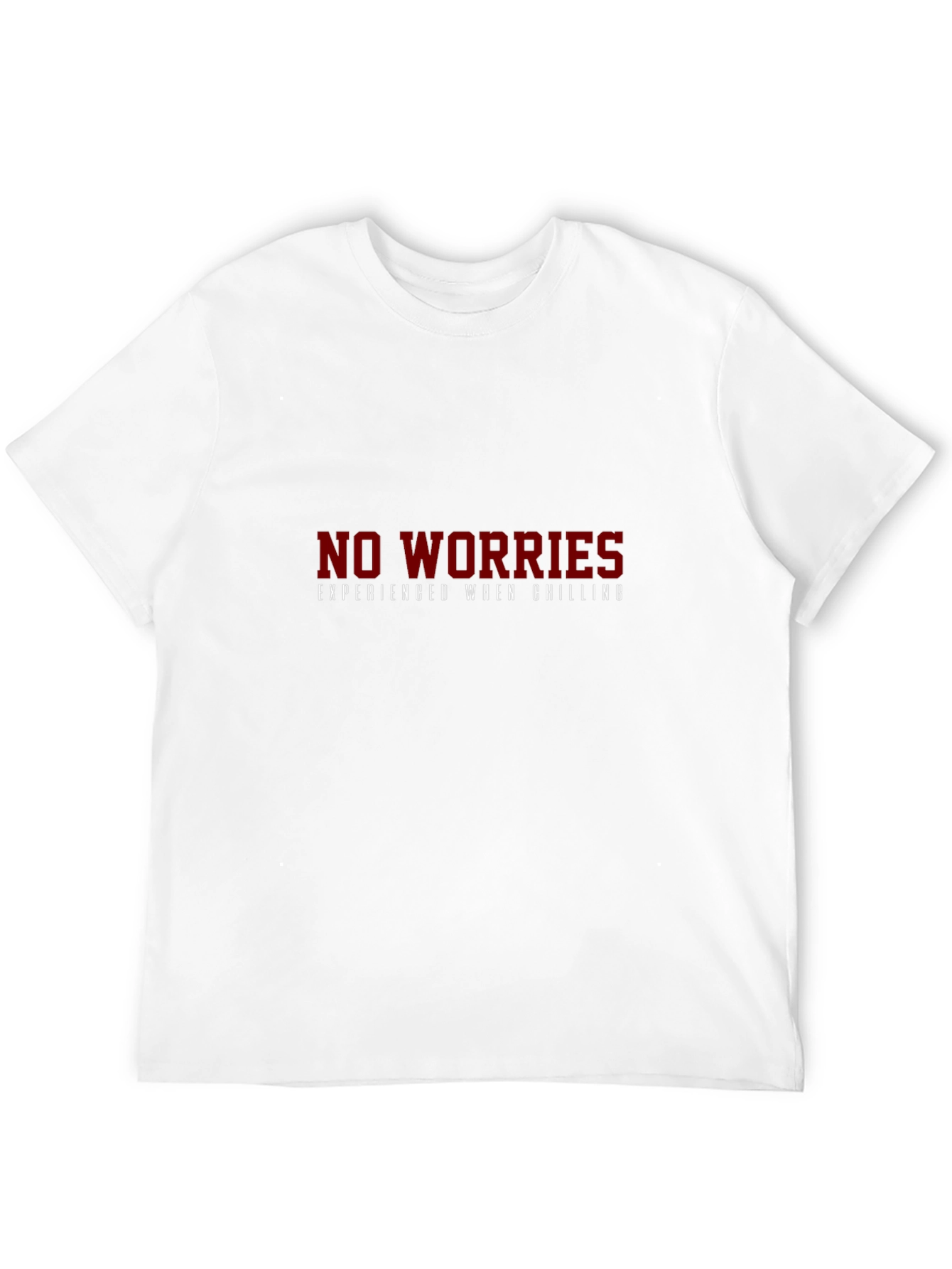 Black No Worries Chilling Black T-Shirt view 12