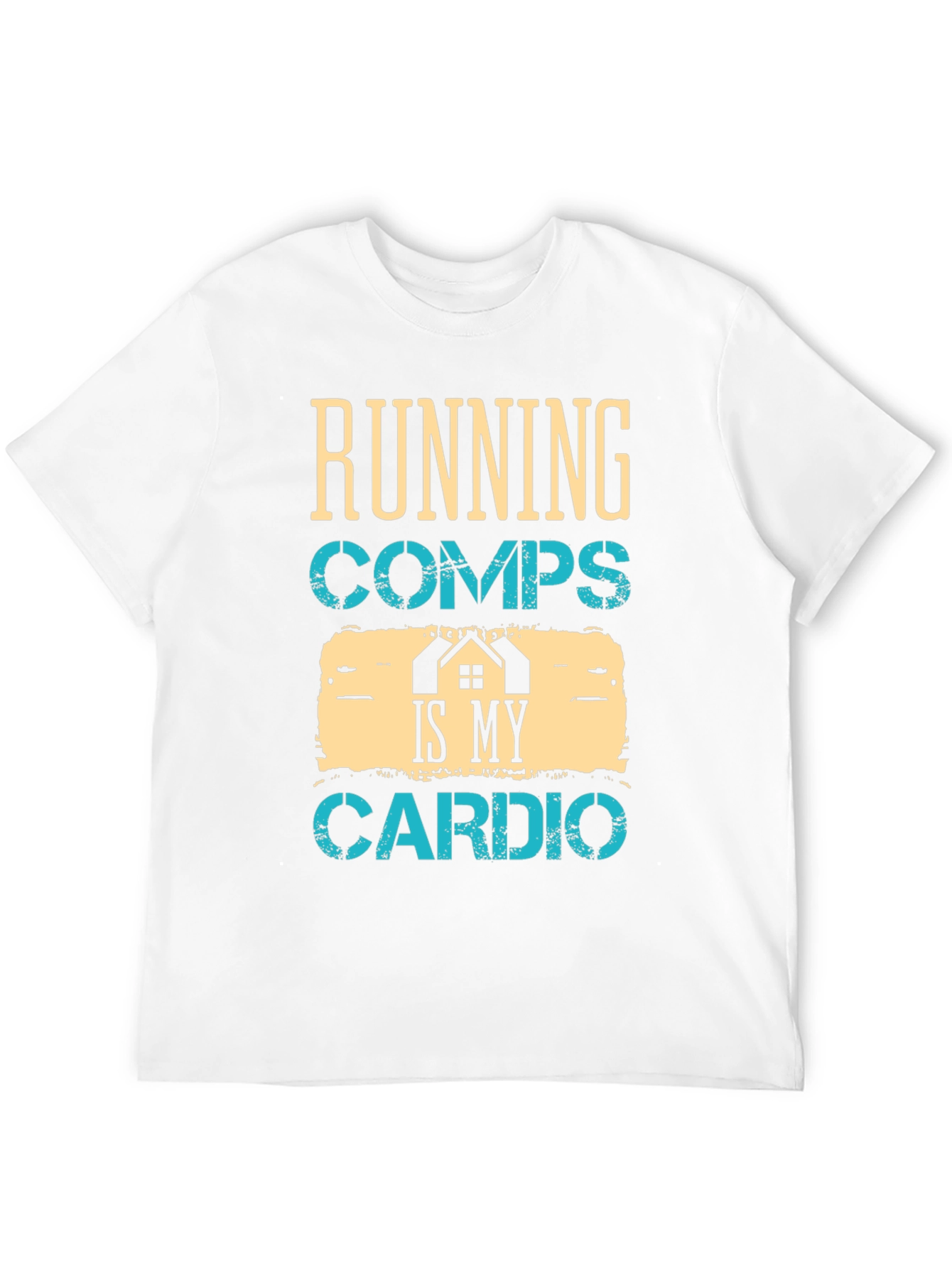 Black Running Comps Is My Cardio Graphic T-Shirt view 12