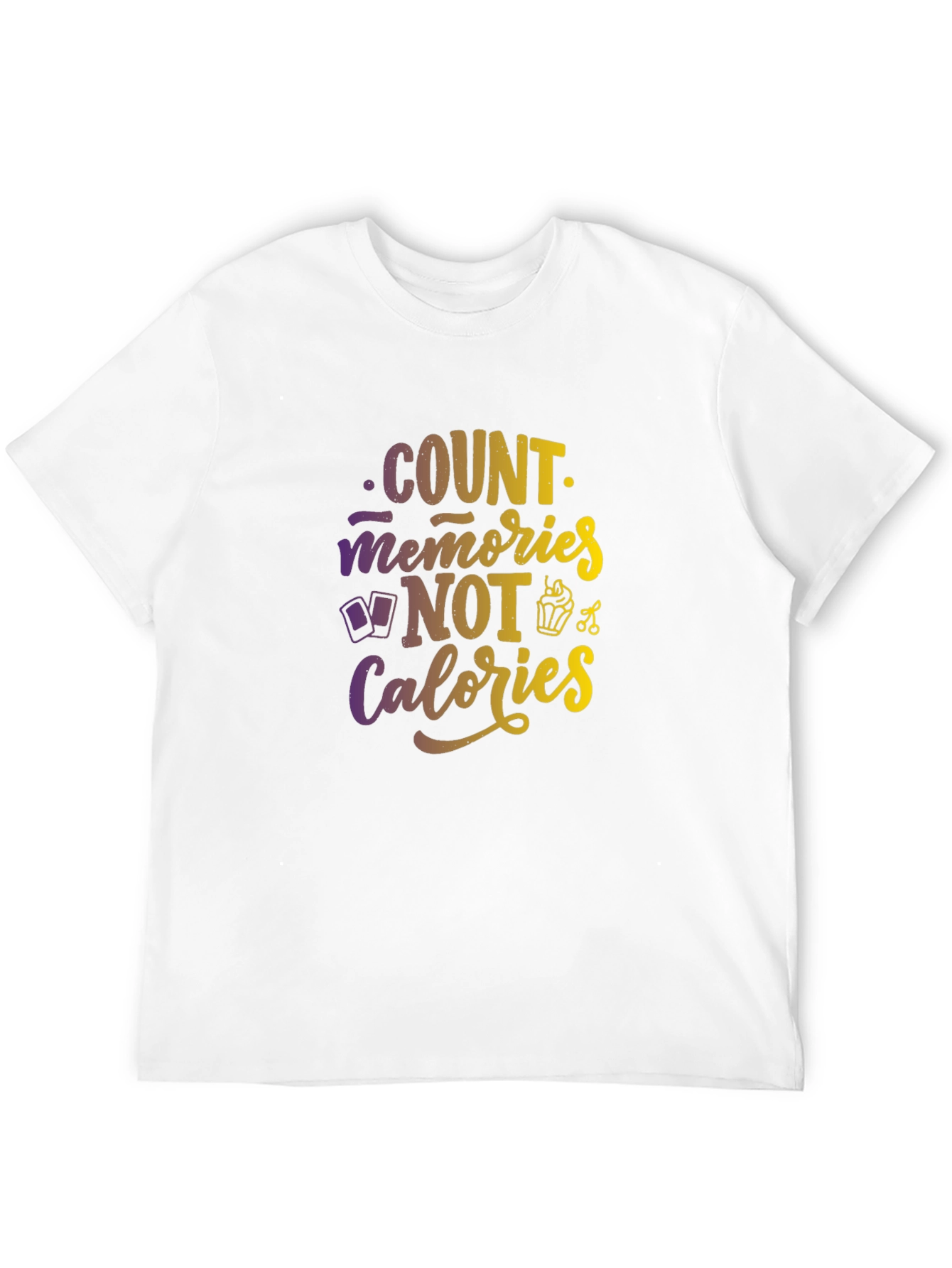 Black Count Memories Not Calories Graphic Tee view 12