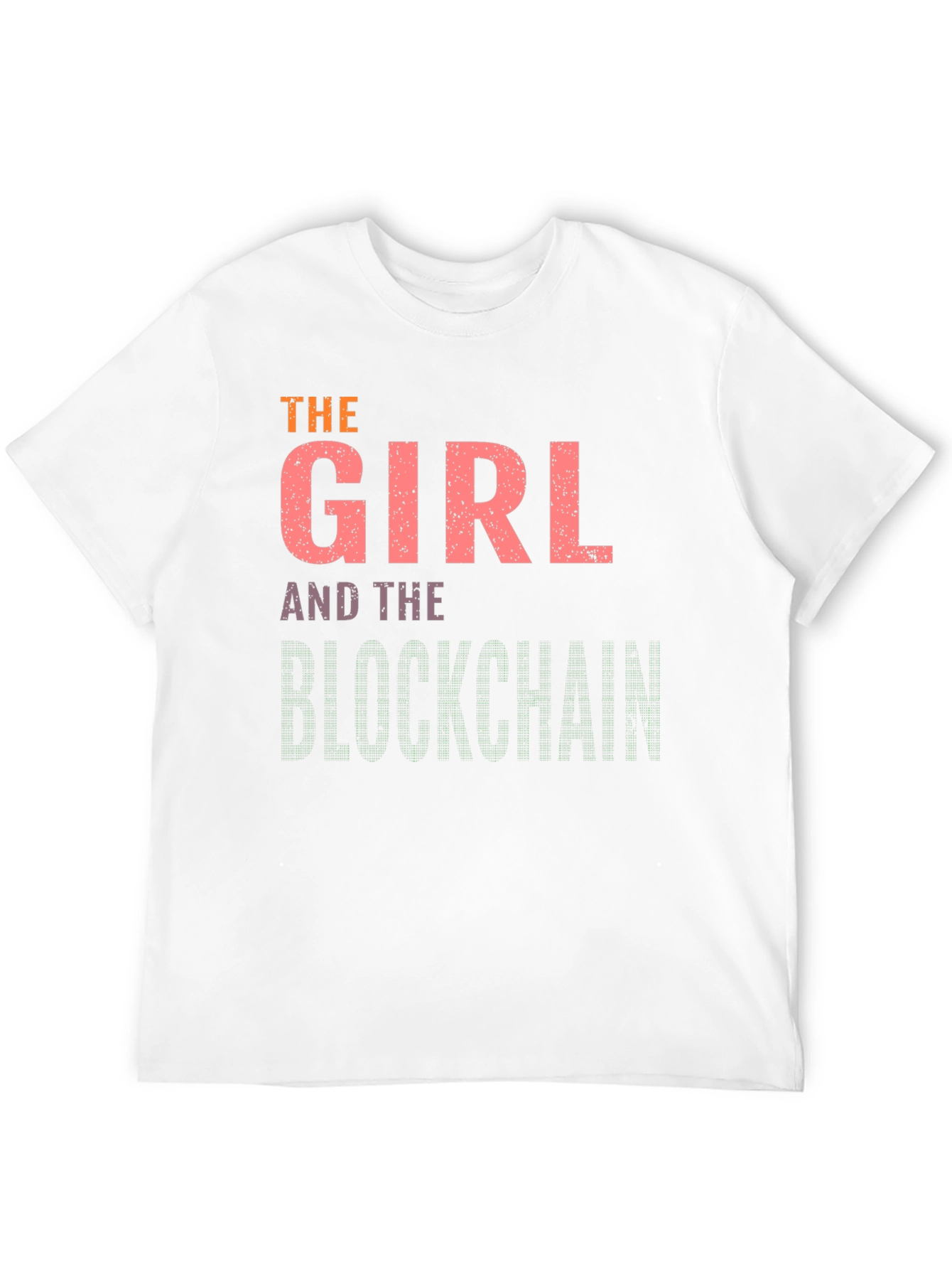 Black The Girl and the Blockchain Black T-Shirt view 12