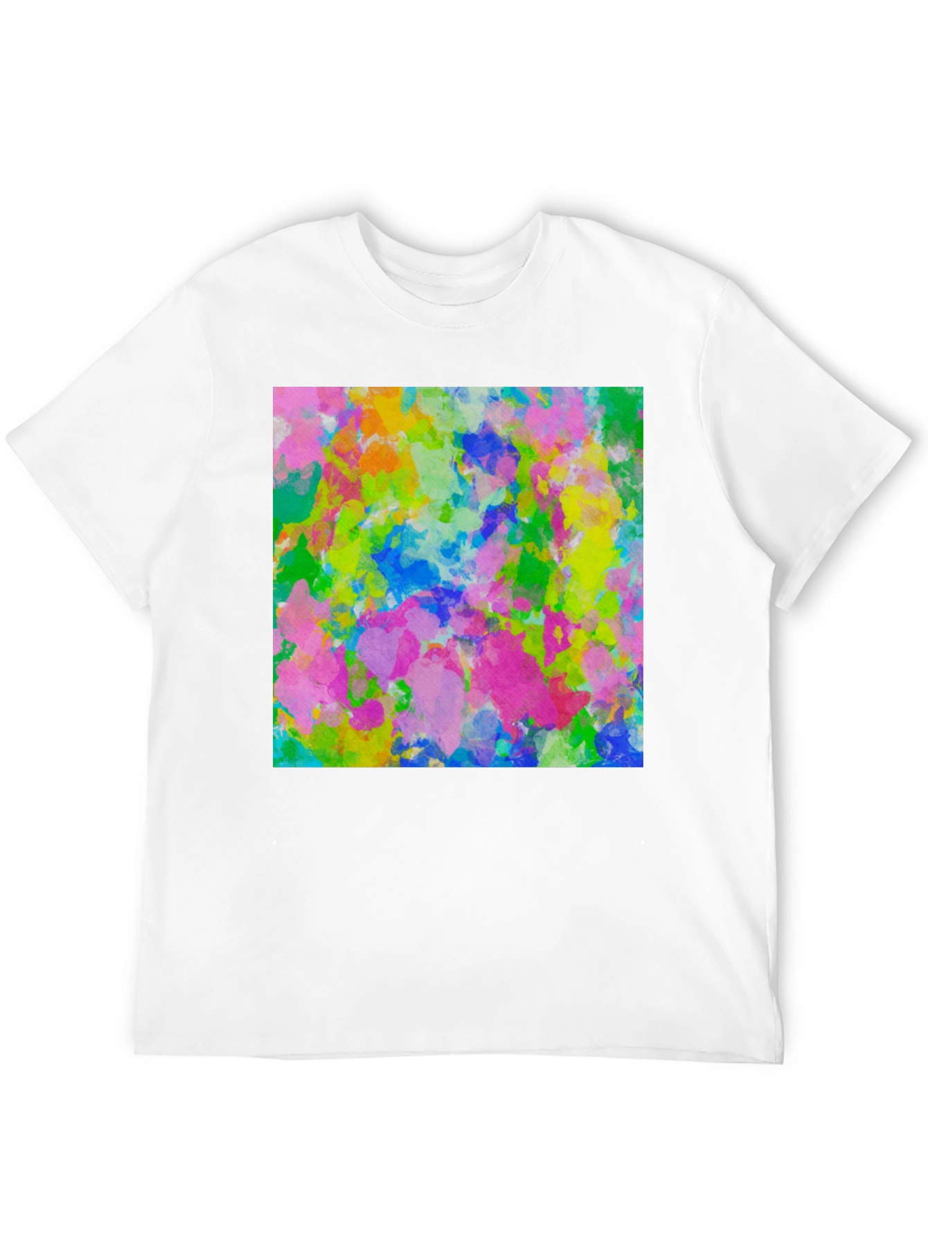 Black Abstract Art Print Black T-Shirt view 12