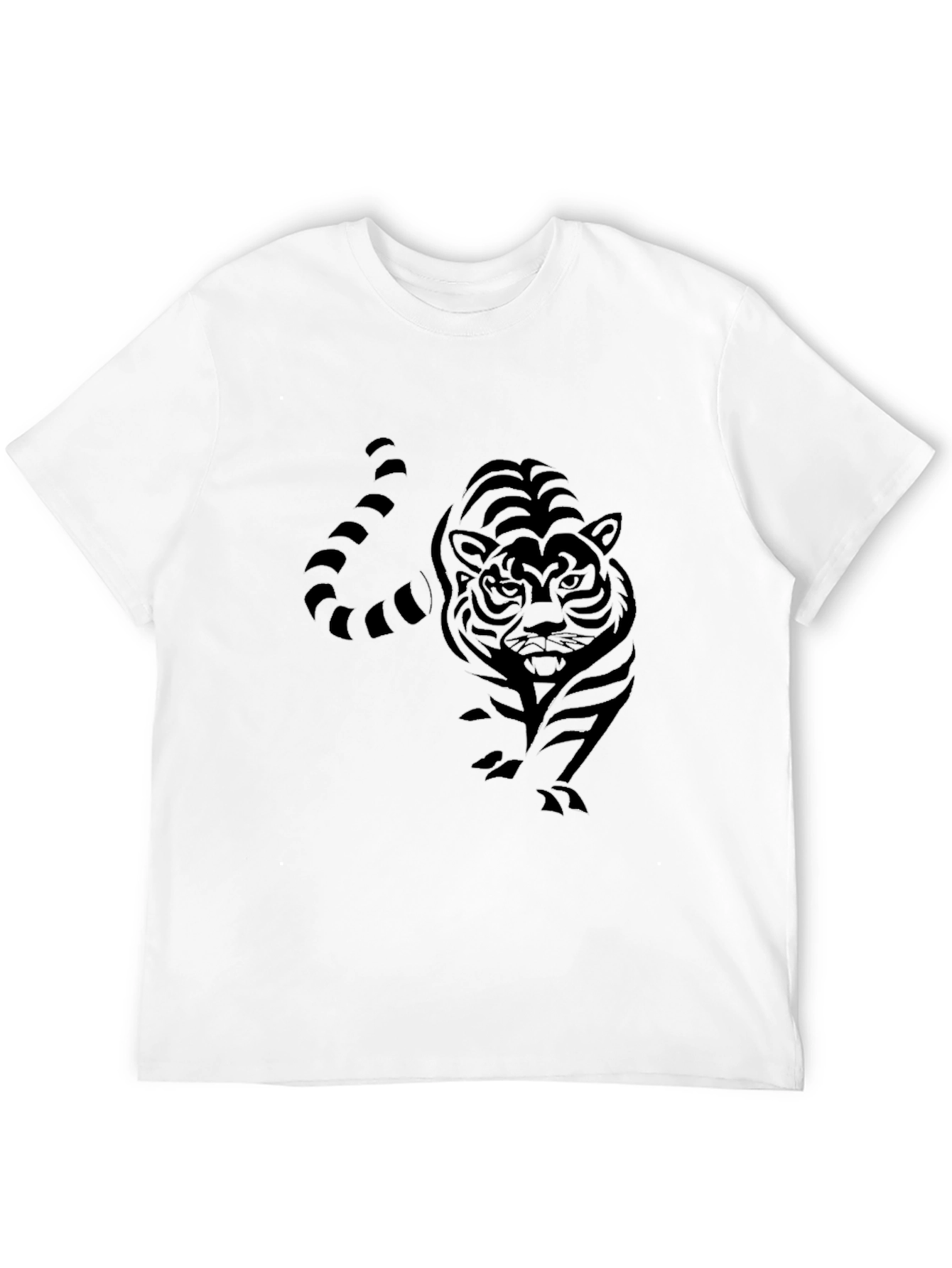 Black Black Tiger Graphic Tee - Men's Fashion view 12