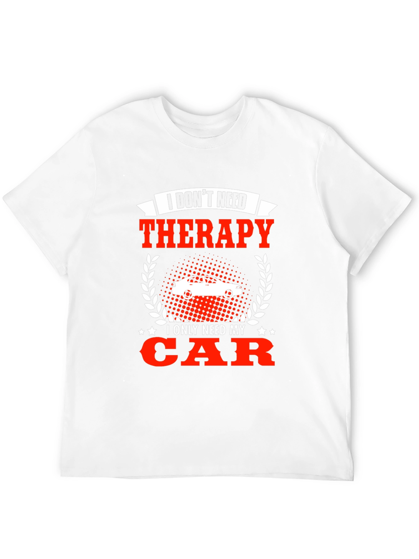 Black Funny Car Lover T-Shirt - Therapy Alternative view 12