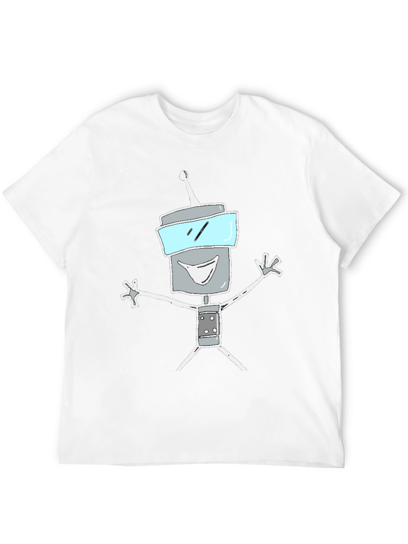 Black Robot Graphic Tee - Funky Casual Style view 12