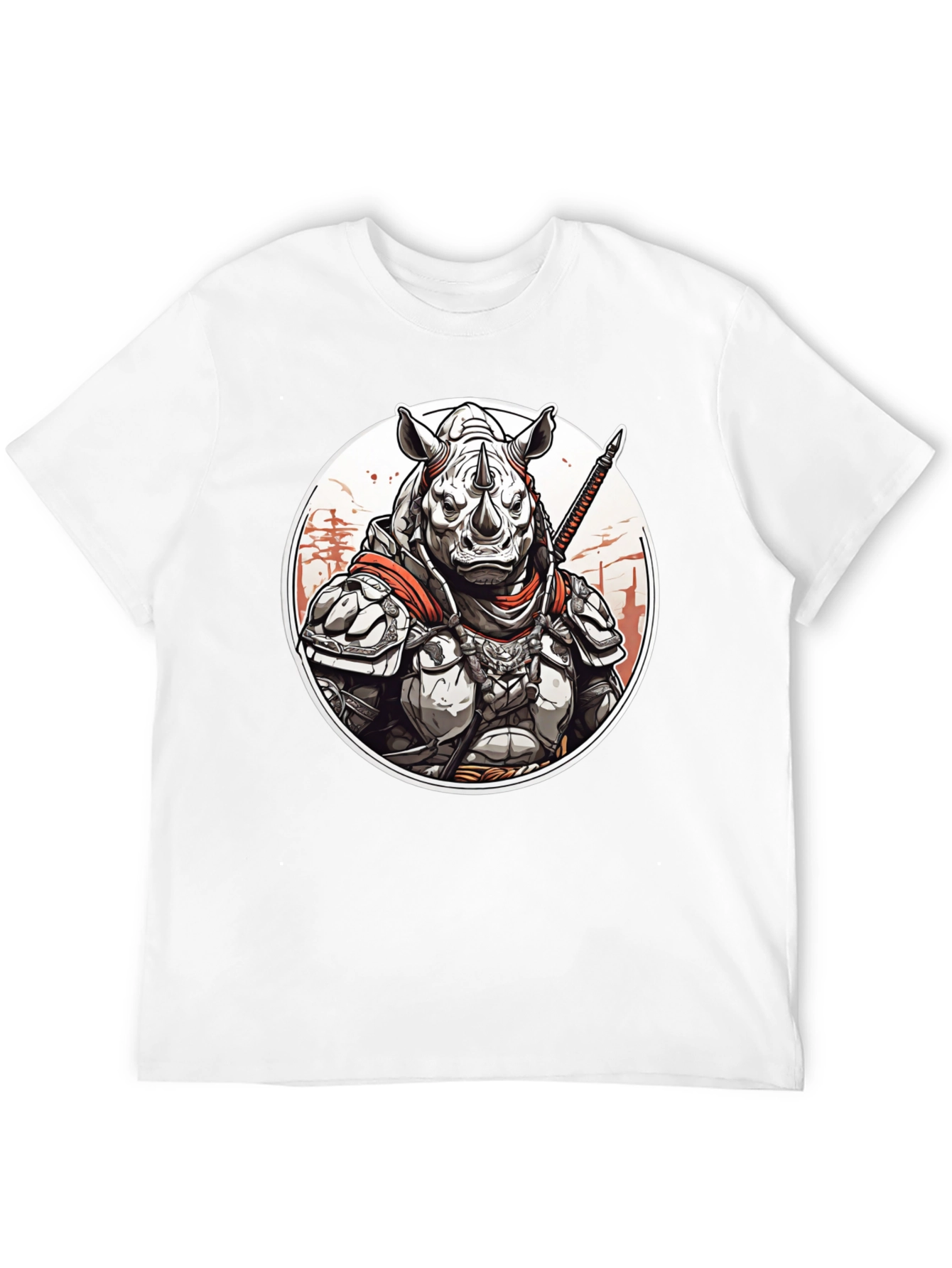 Black Rhino Samurai Graphic Tee - Black Cotton Blend view 12