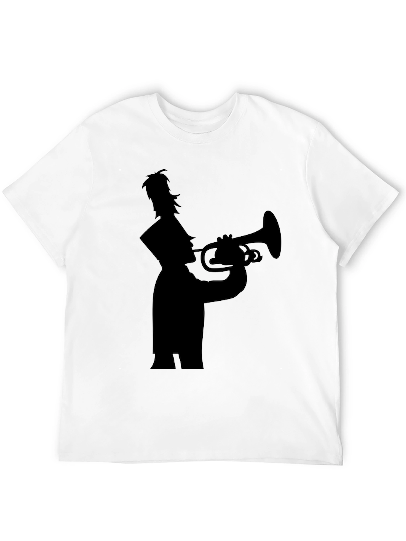 Black Trumpet Player Silhouette Tee - Black view 12