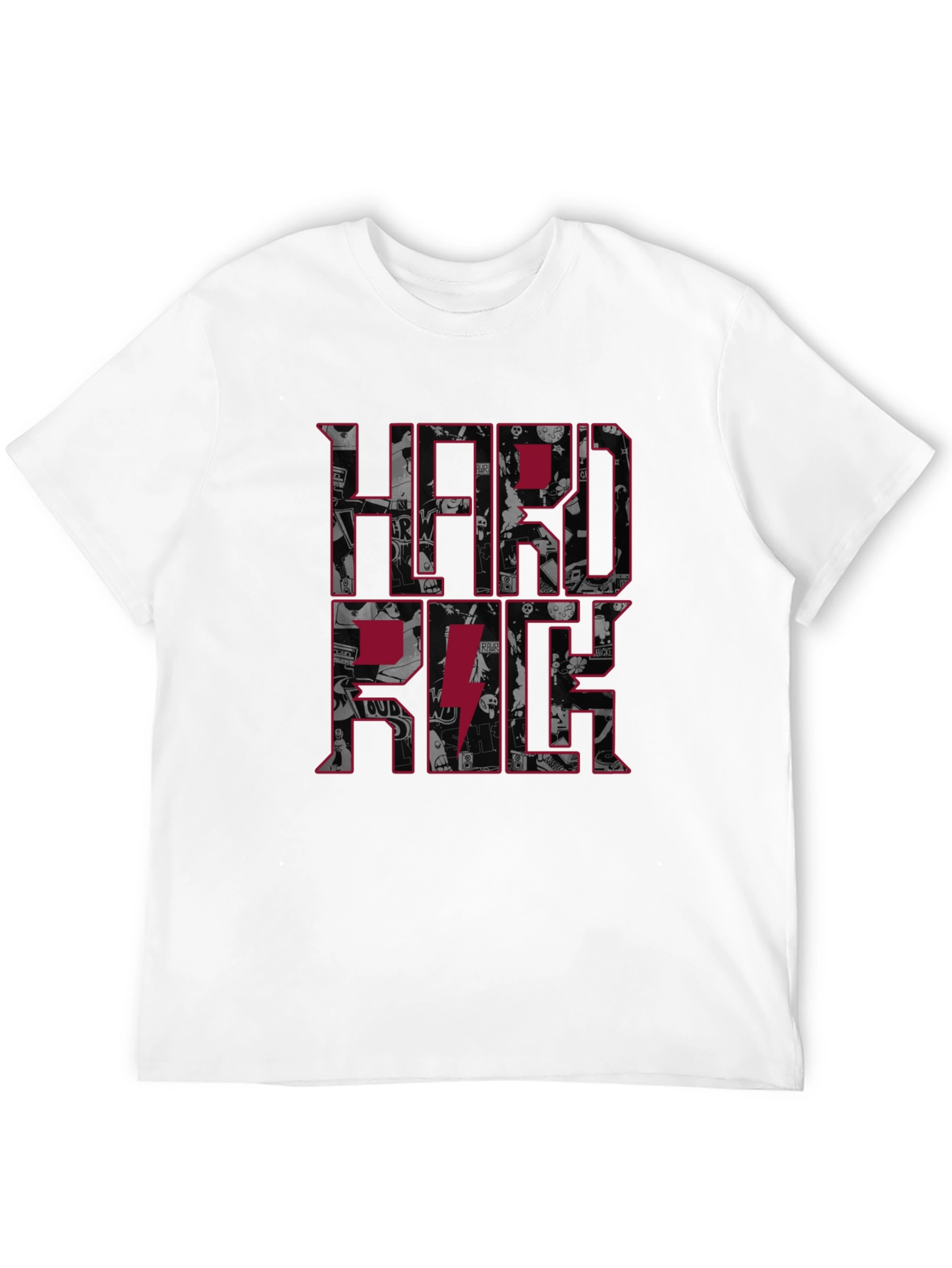 Black Hard Rock Graphic Print Tee view 12