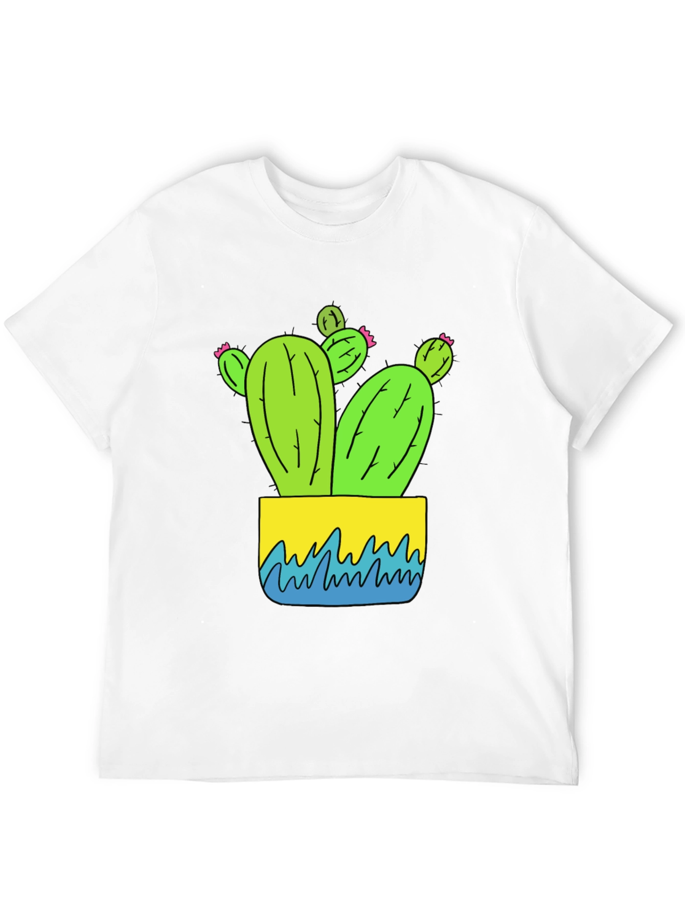 Black Cactus Graphic Tee - Black view 12