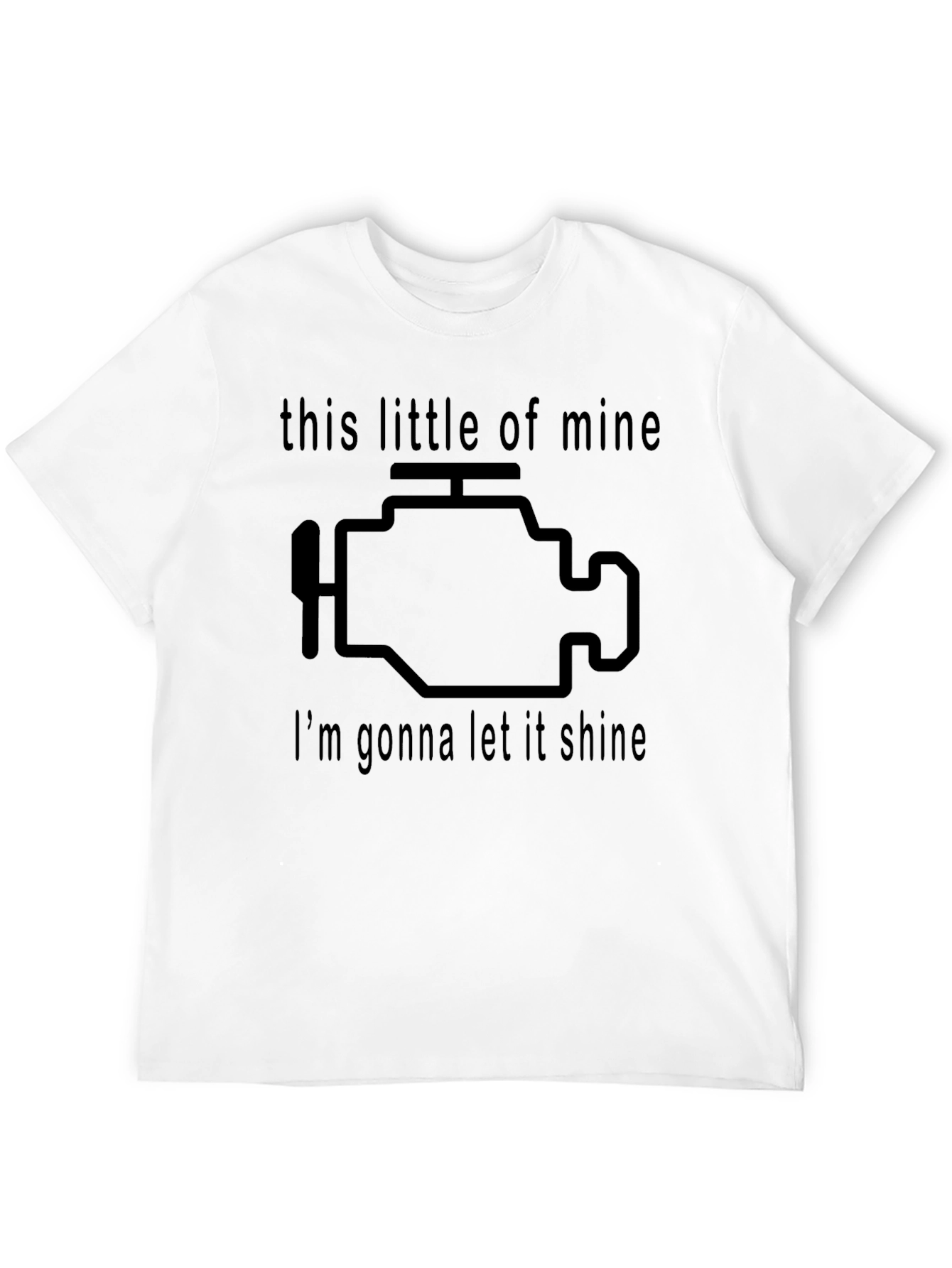Black Check Engine Tee - This Little Light of Mine T-Shirt view 12