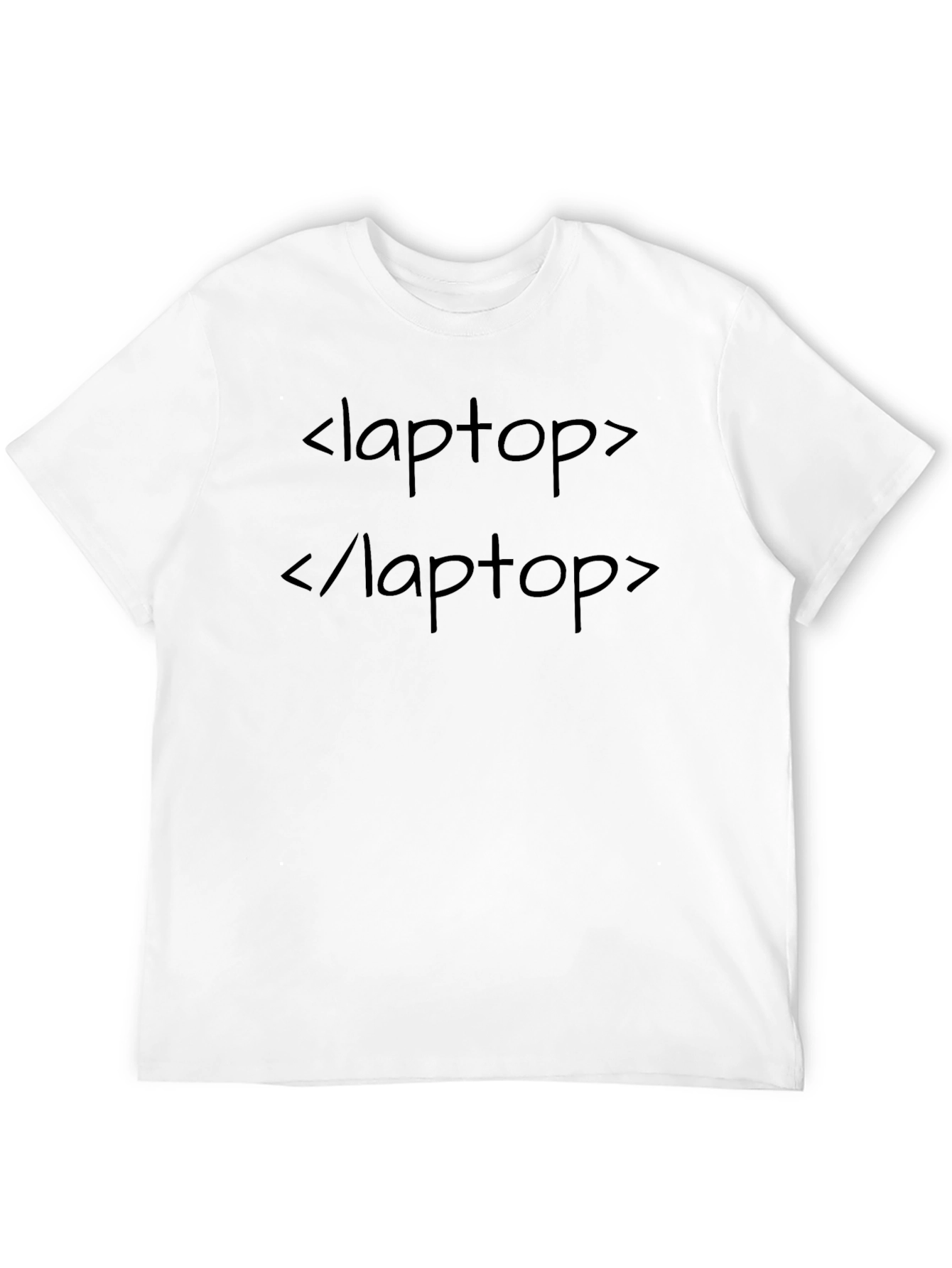 Black Laptop HTML Tag T-Shirt - Coding Gift view 12