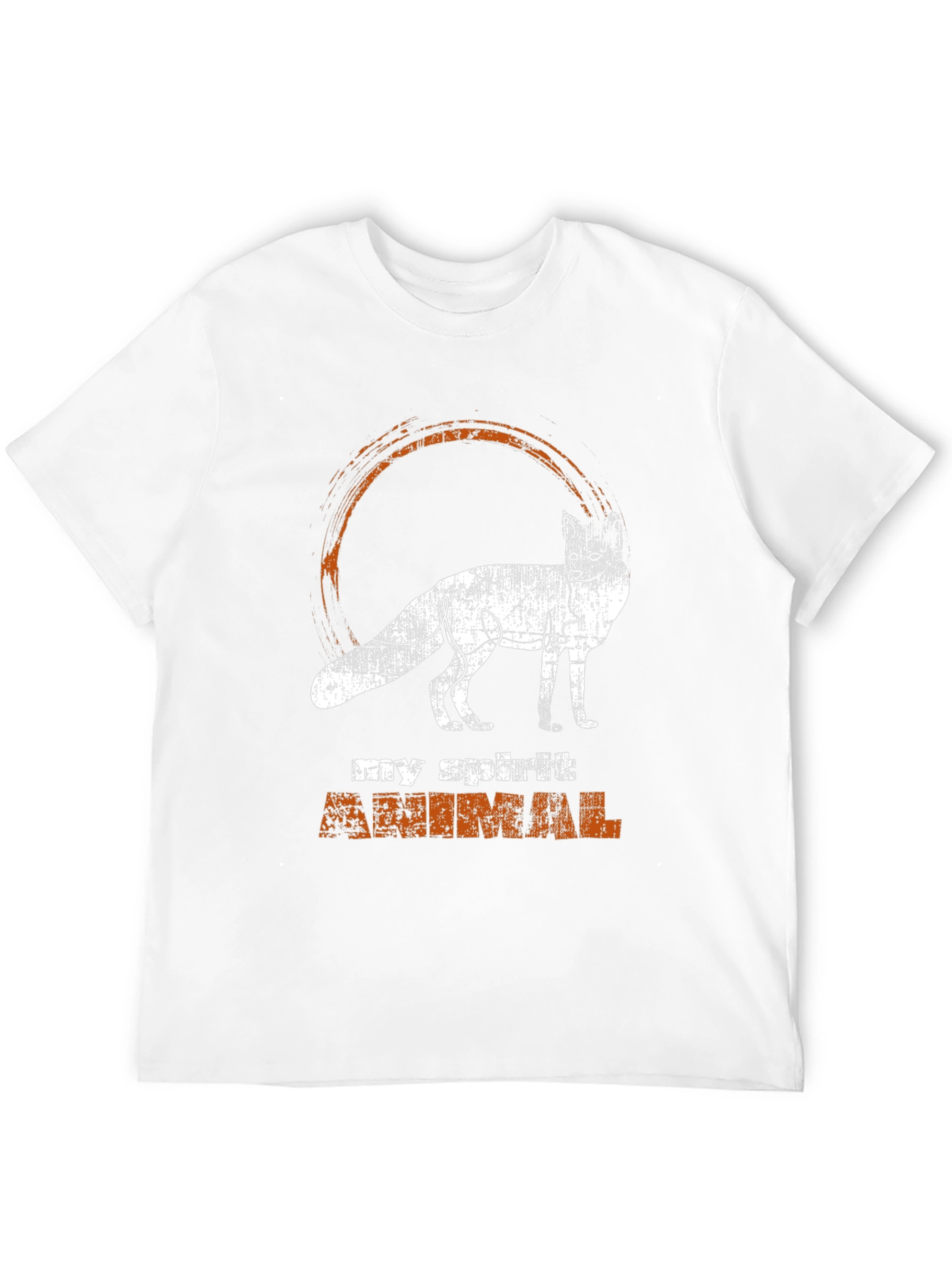 Black Spirit Animal Fox Graphic Tee - Black view 12