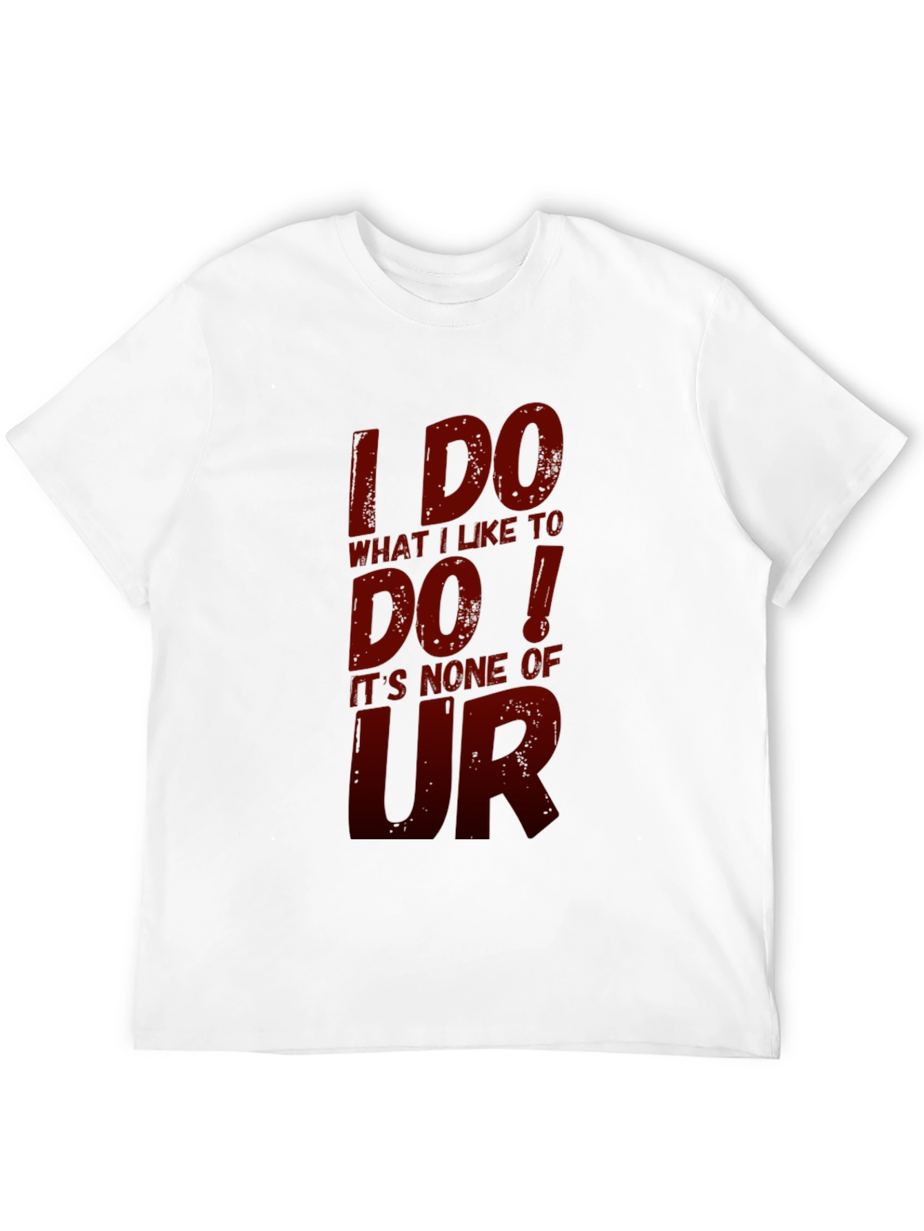 Black I DO What I Like Graphic Tee - Black Casual T-Shirt view 12