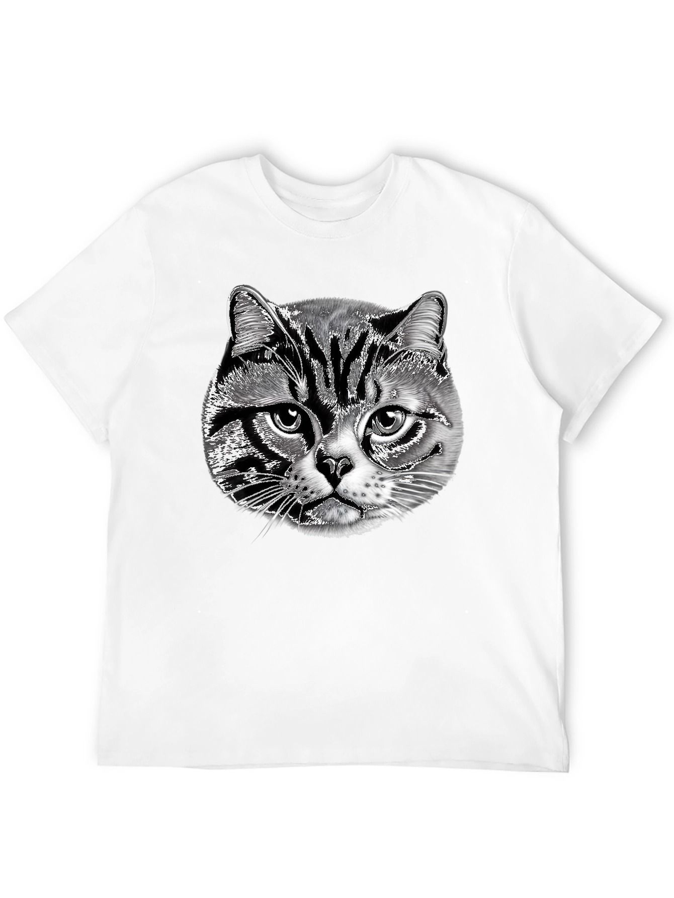 Black Cool Cat Graphic Black T-Shirt view 12
