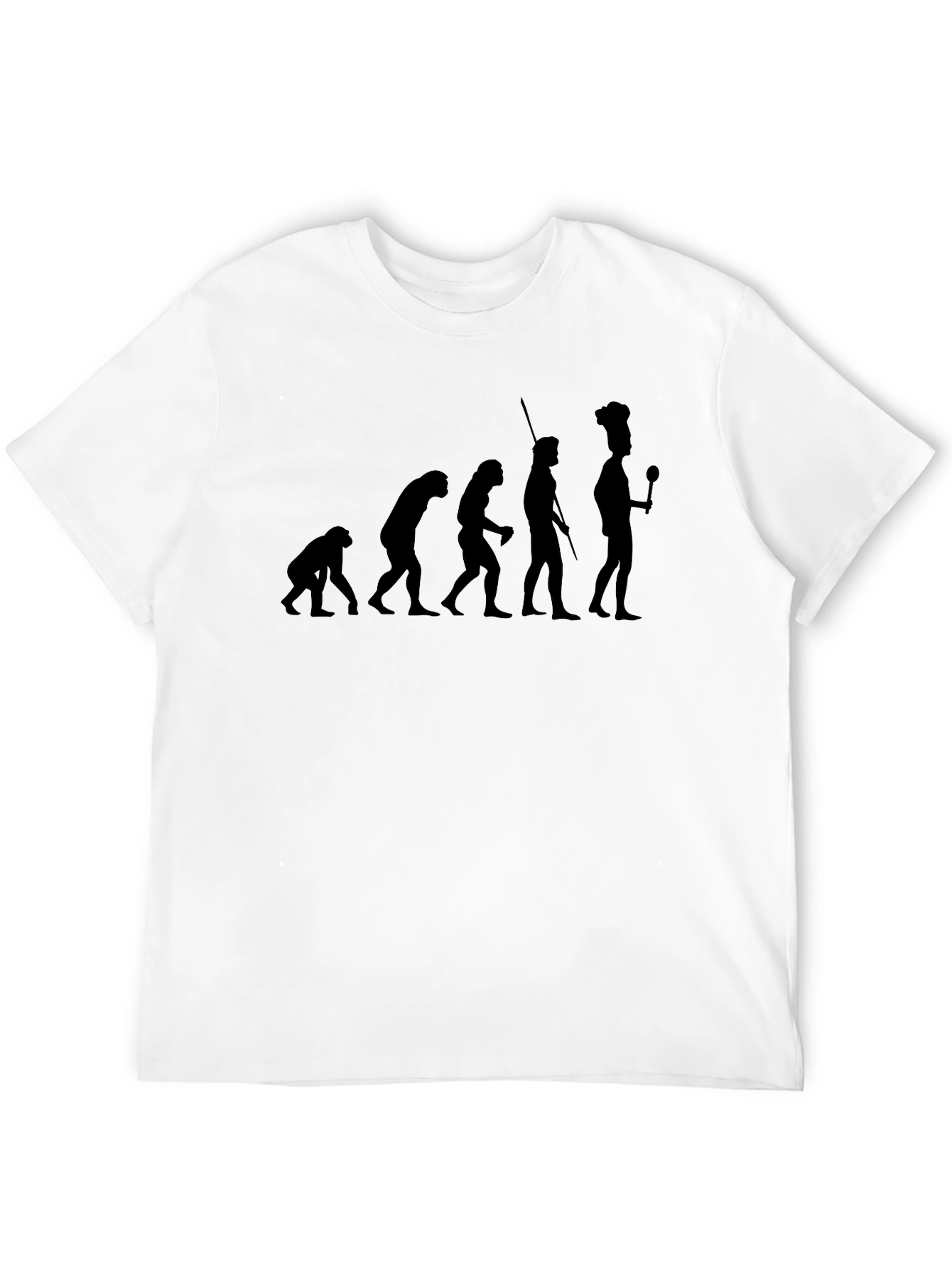 Black Chef Evolution T-Shirt - Funny Cooking Tee view 12