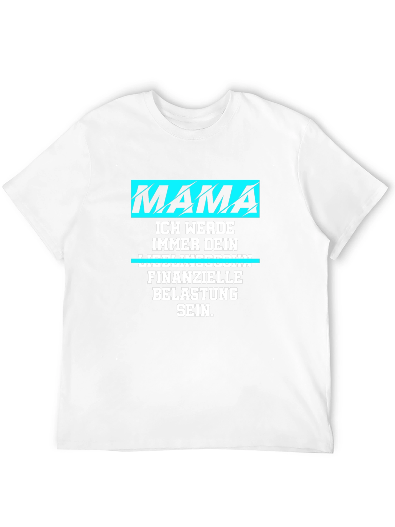 Black Mama's Boy T-Shirt: Funny German Saying view 12
