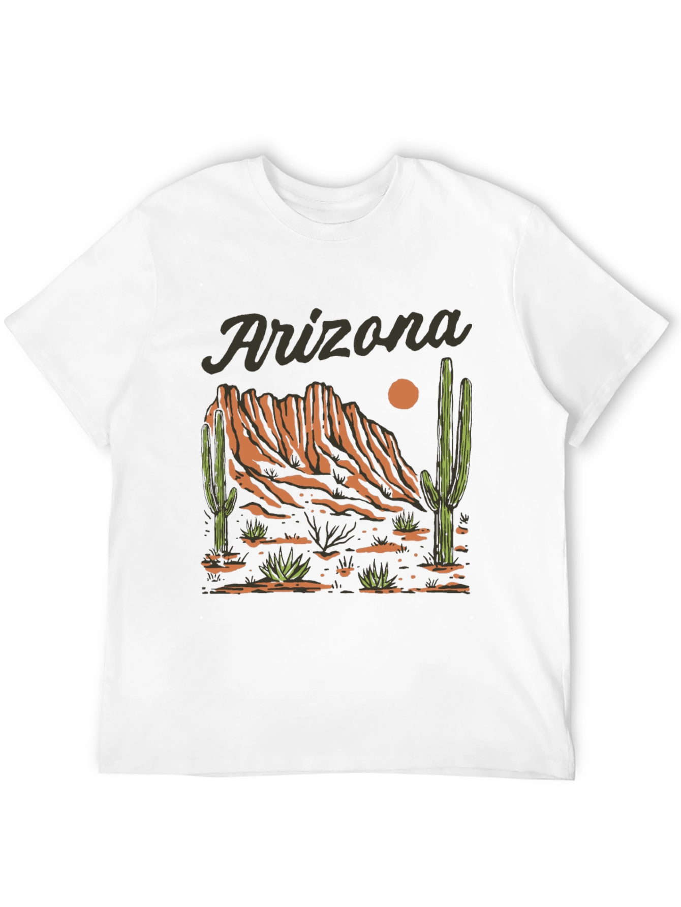 Black Arizona Desert Graphic T-Shirt view 12