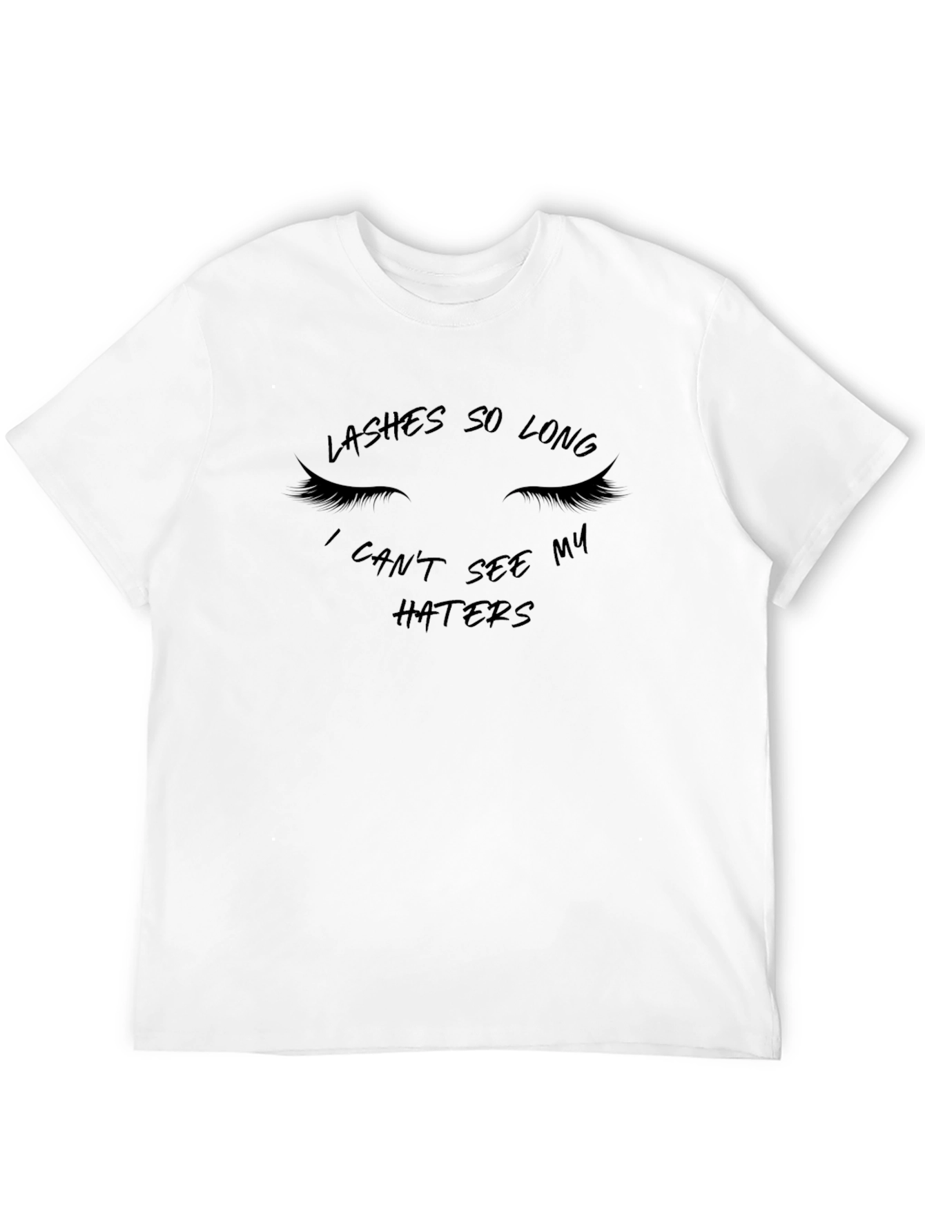 Black Lashes So Long Graphic Tee - Sarcastic Fashion view 12