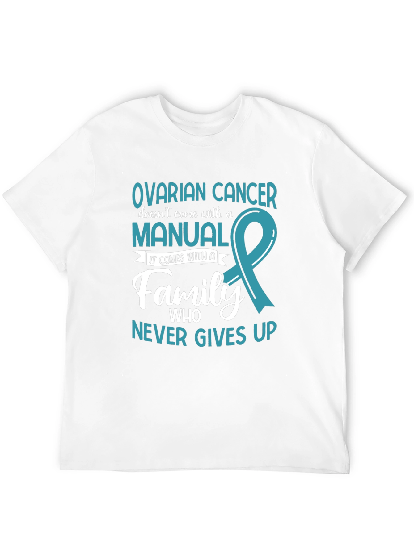 Ovarian Cancer Awareness T-Shirt - Family Support Tee - 12