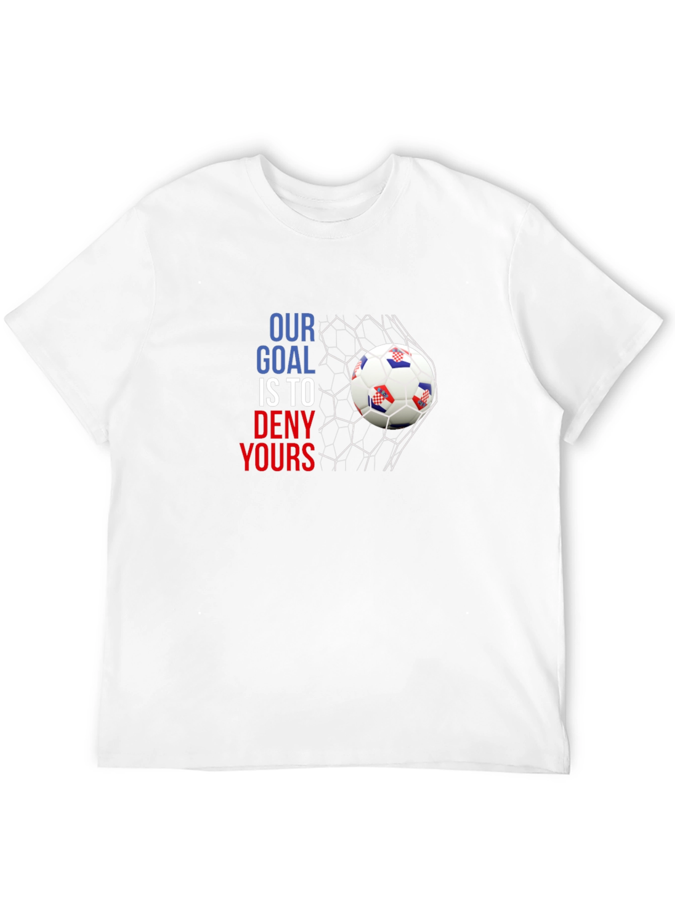 Black Croatian Soccer Goal T-Shirt view 12