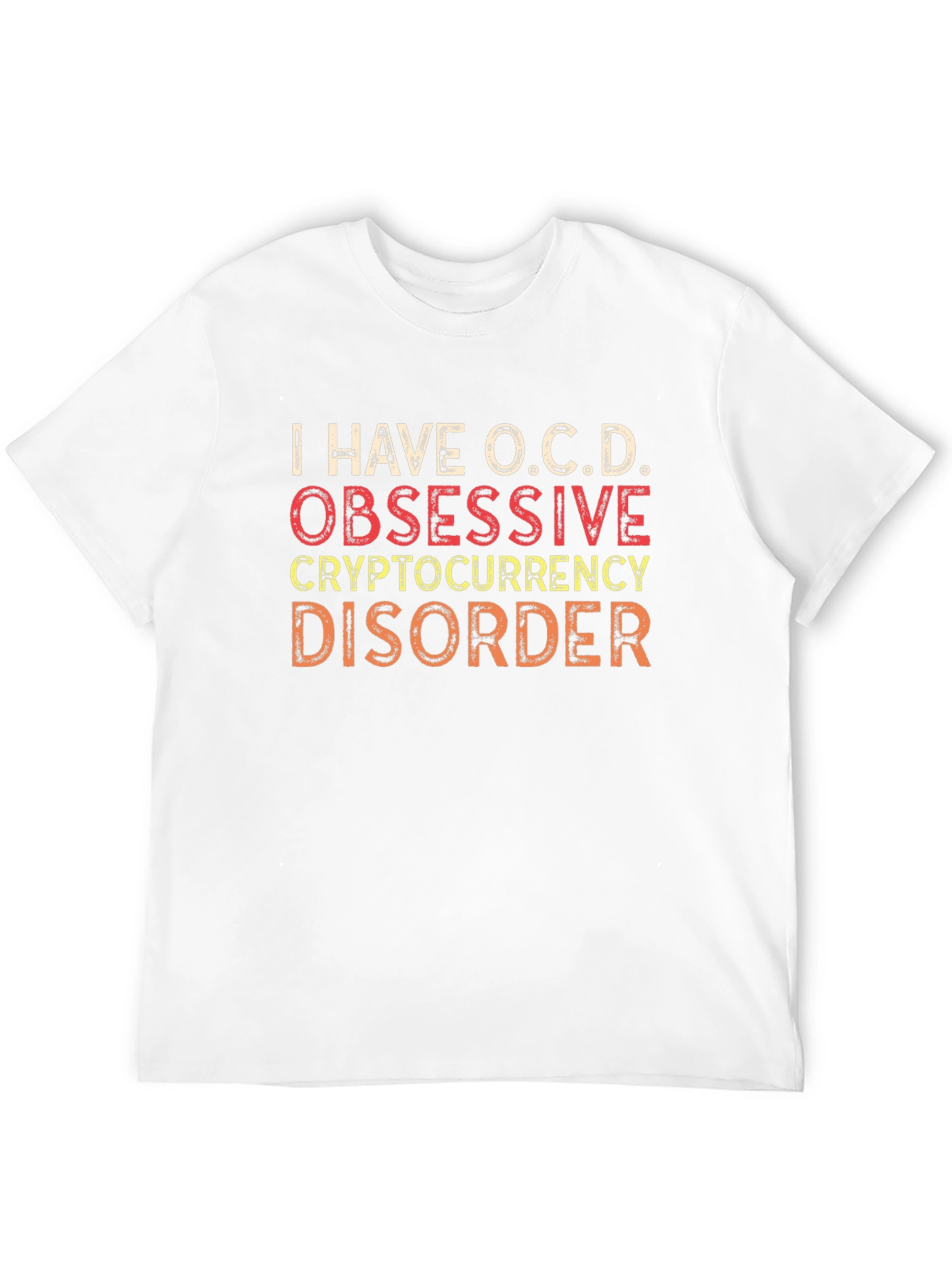 Black O.C.D. Cryptocurrency Disorder Graphic T-Shirt view 12