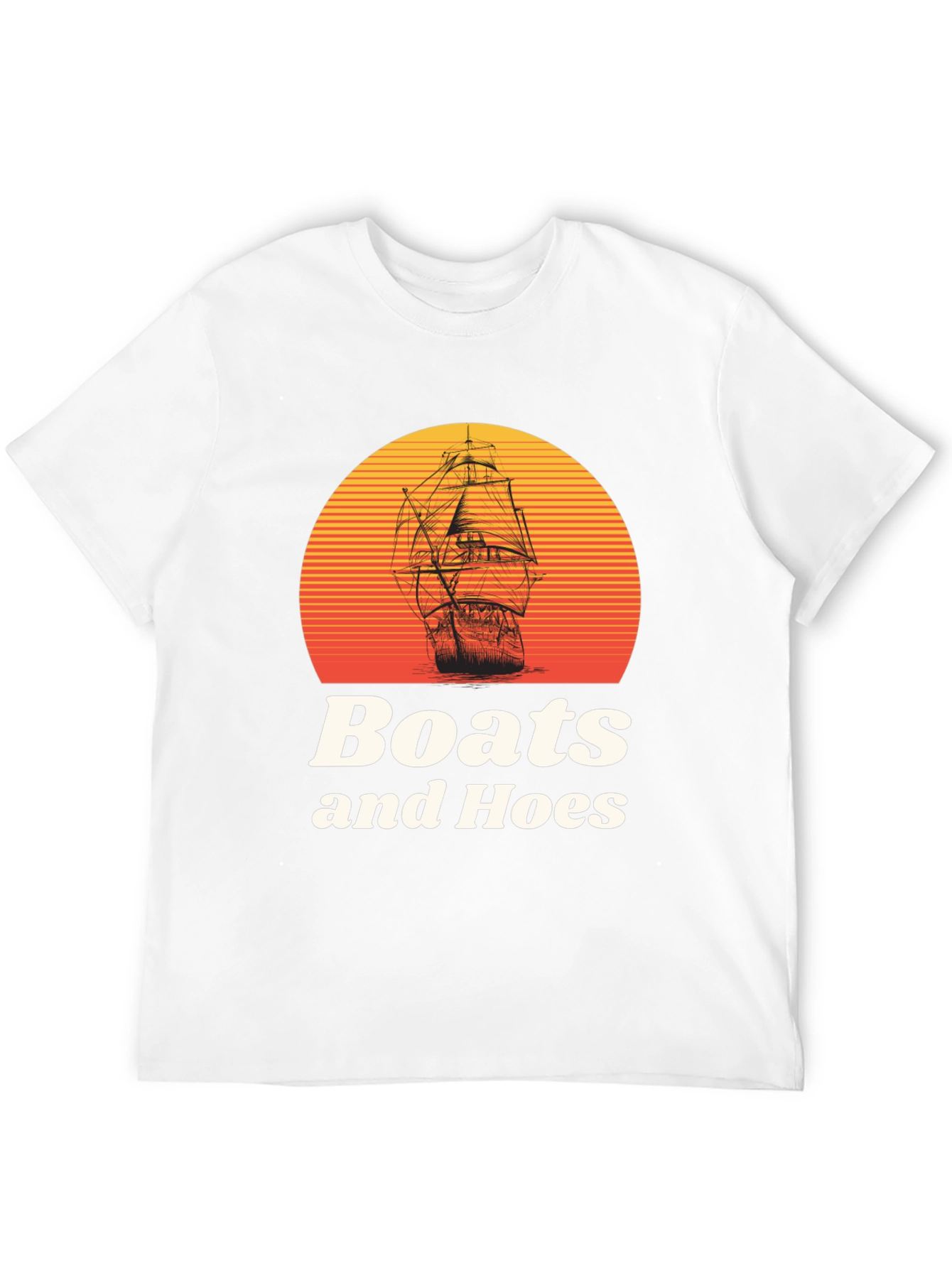 Black Boats and Hoes Graphic T-Shirt view 12