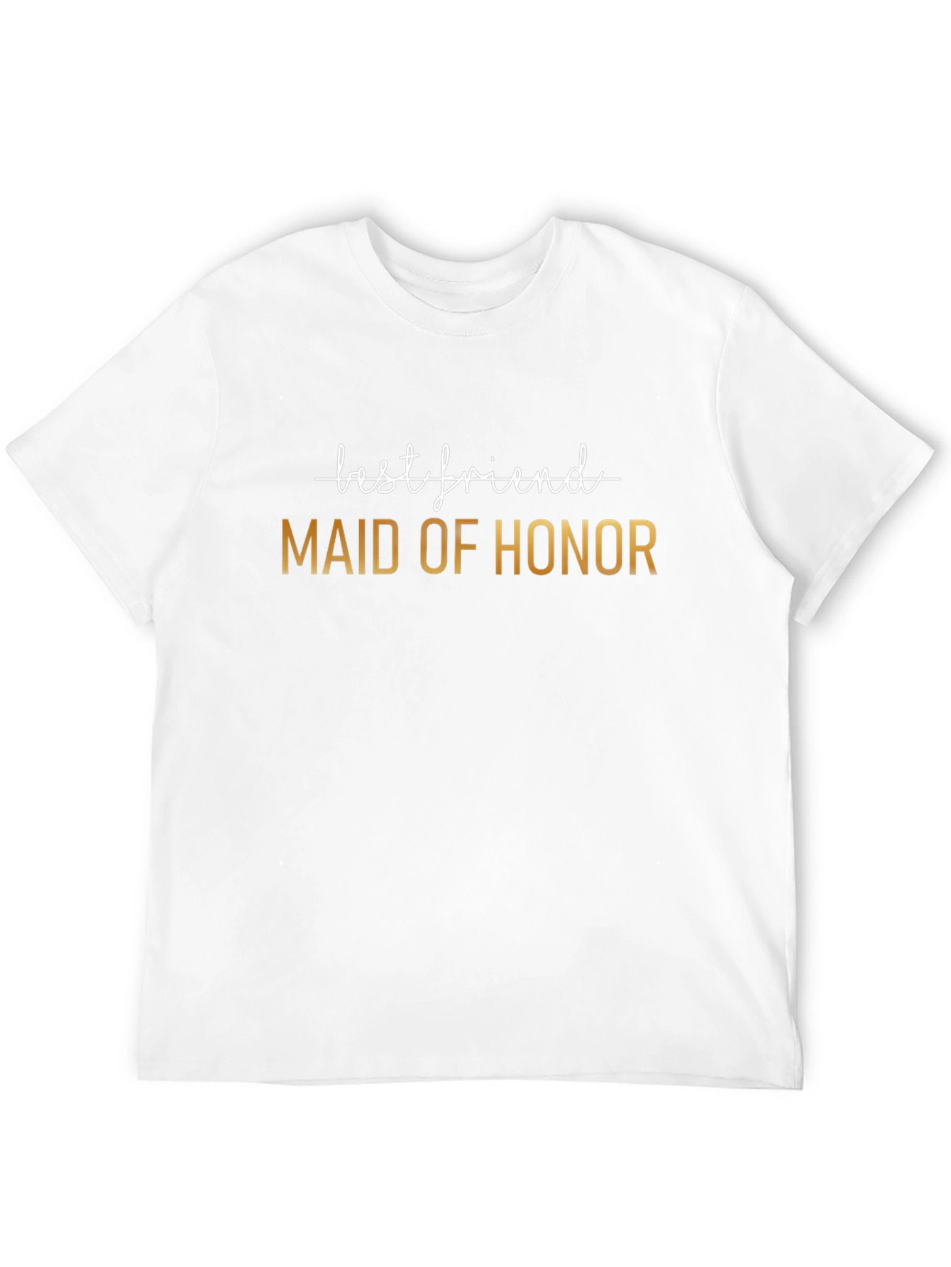 Black Maid of Honor Best Friend T-Shirt view 12