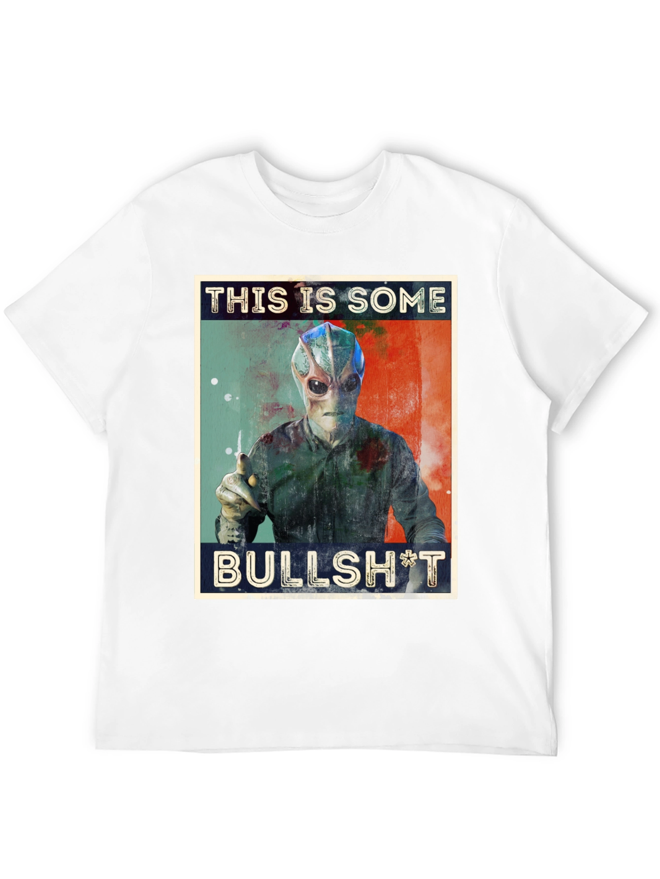 Black This Is Some Bullsh*t Alien Graphic Tee view 12