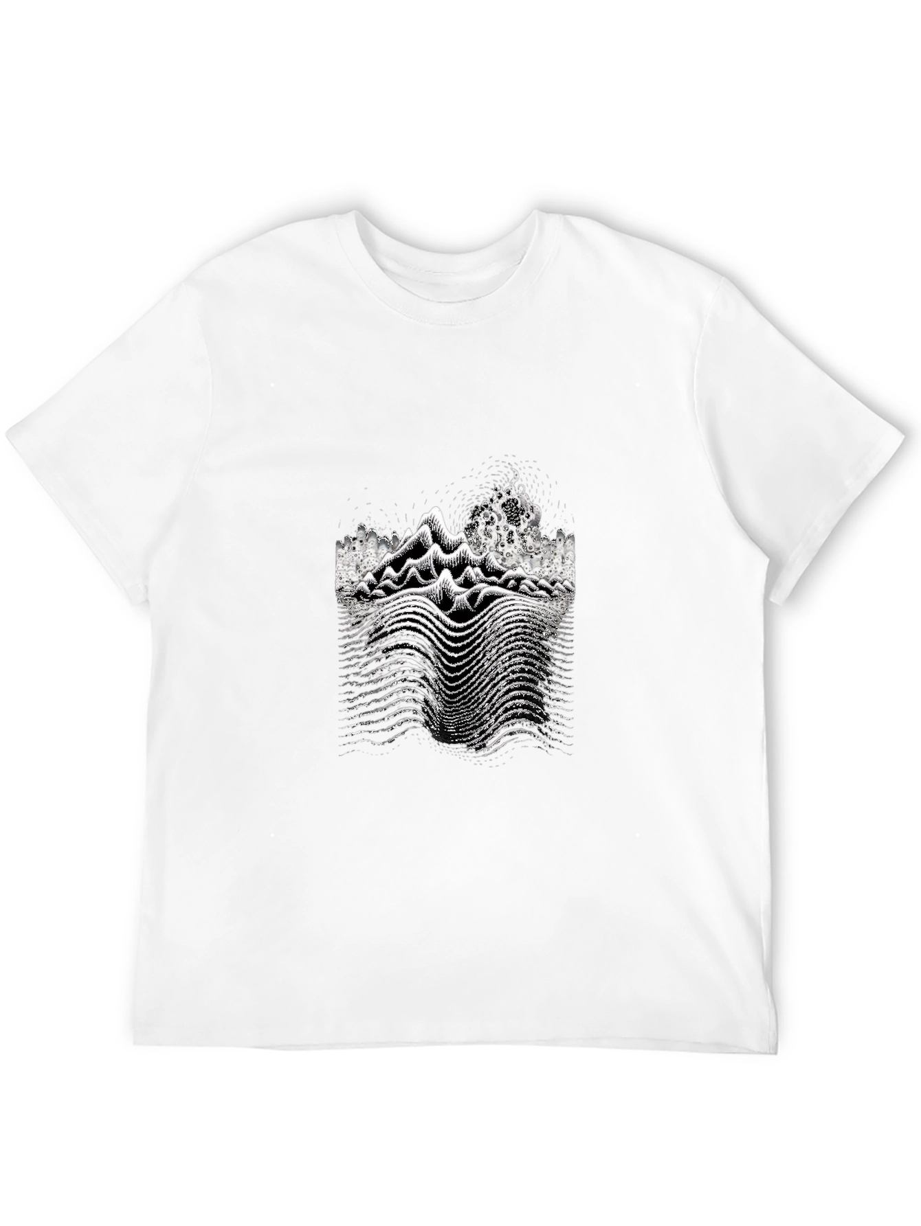 Black Unique Graphic Print Black T-Shirt view 12