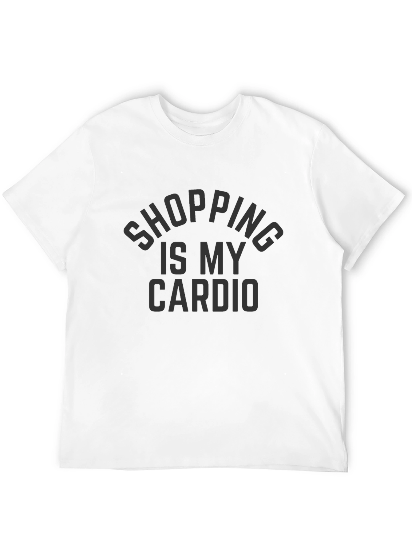 Black Shopping Is My Cardio Black T-Shirt view 12
