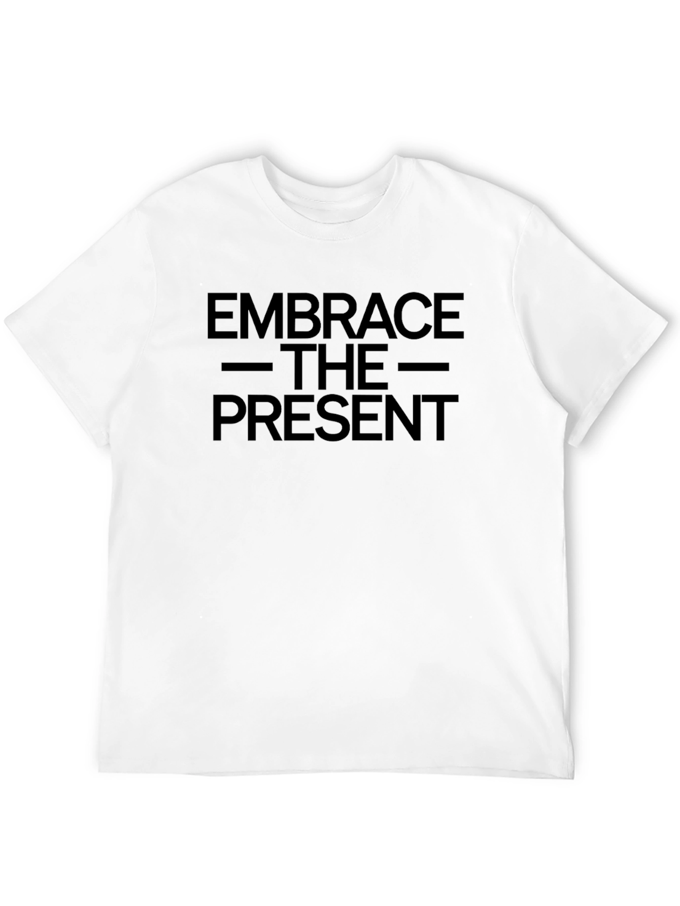 Black Embrace the Present Graphic Tee - Black view 12