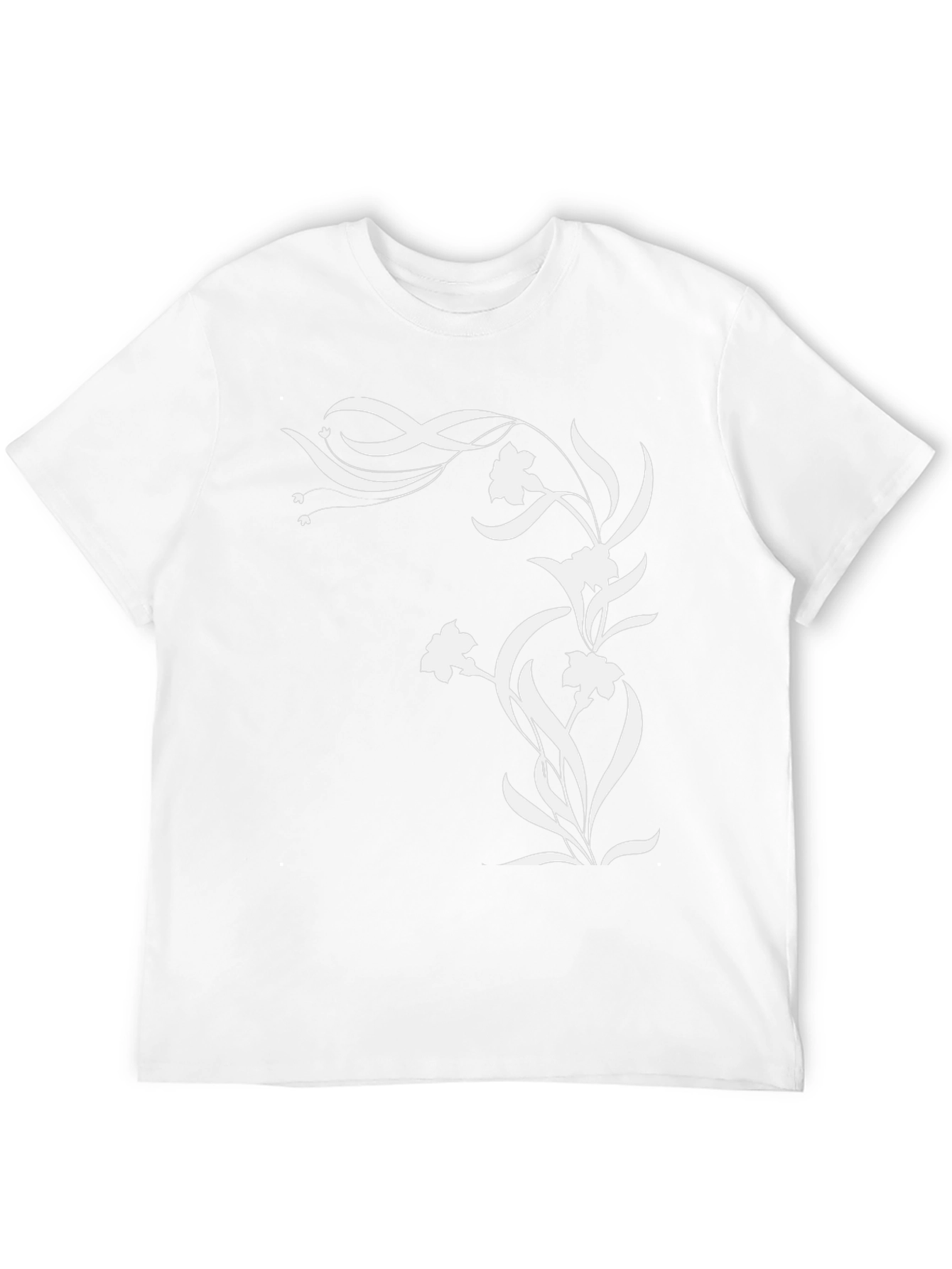 Floral Graphic Black T-Shirt - Stylish Men's Tee - 12