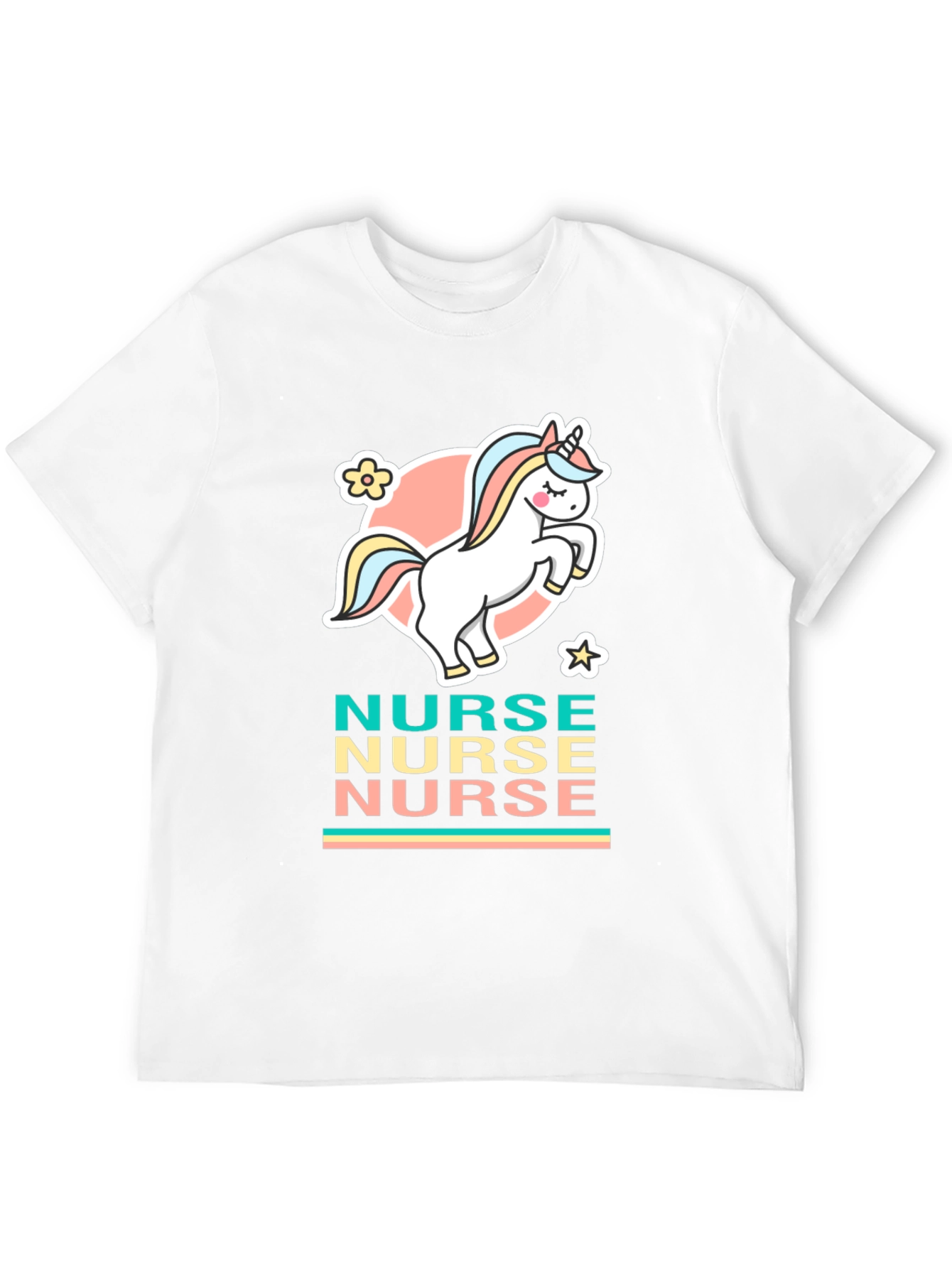 Black Unicorn Nurse T-Shirt - Cute & Comfy Cotton Tee view 12