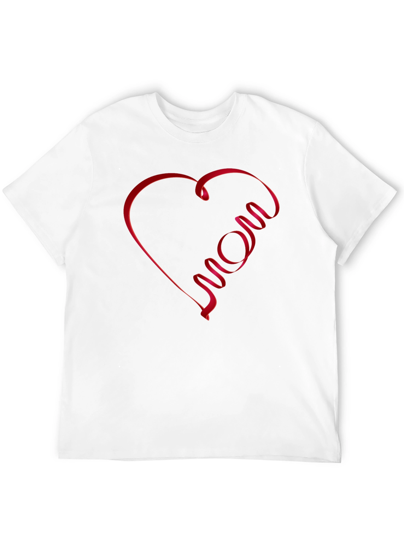 Black Mom Heart Graphic T-Shirt - Black Casual Tee view 12